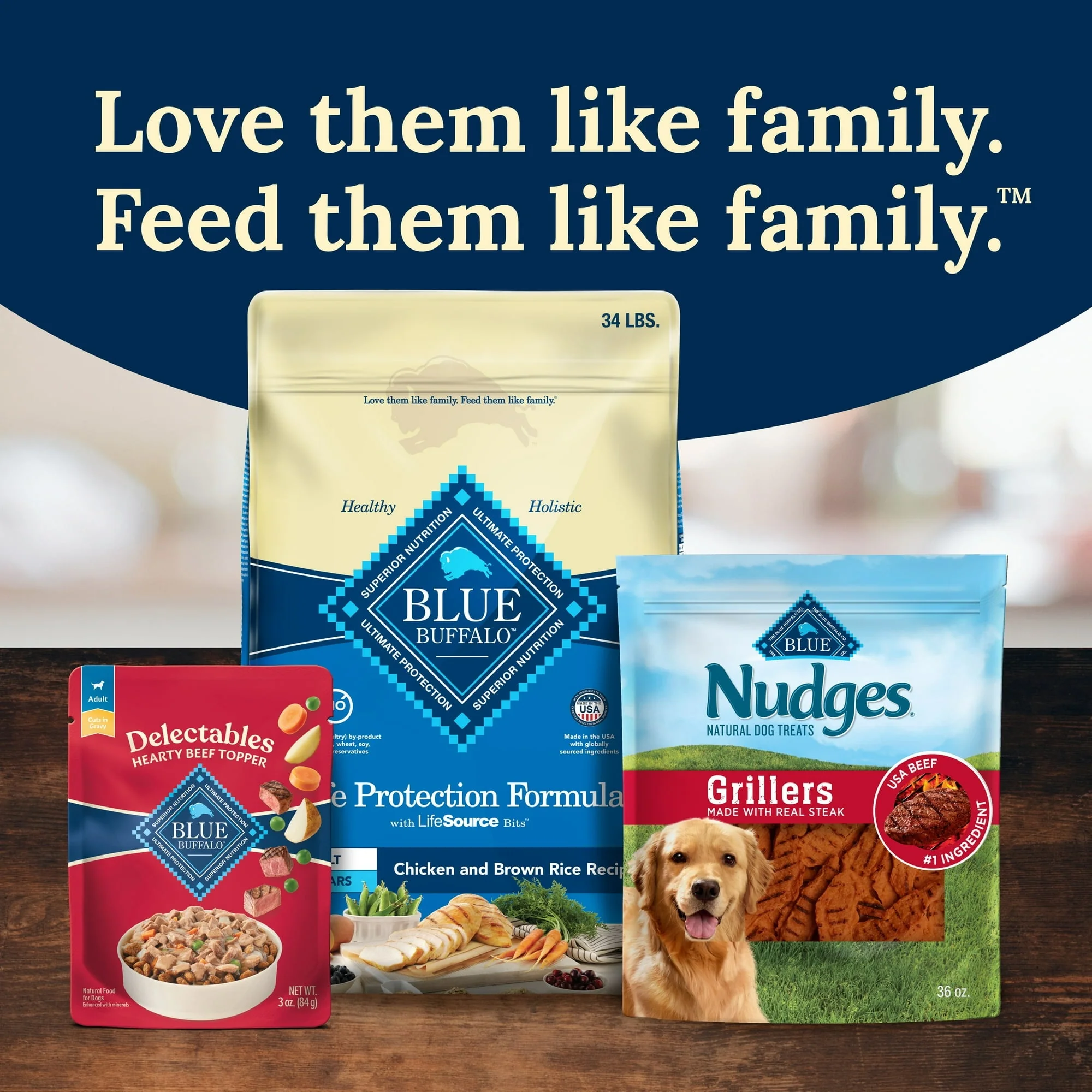 Blue Buffalo Delectables Natural Wet Dog Food Toppers, Hearty Beef, 3-oz Pouch - Image 9