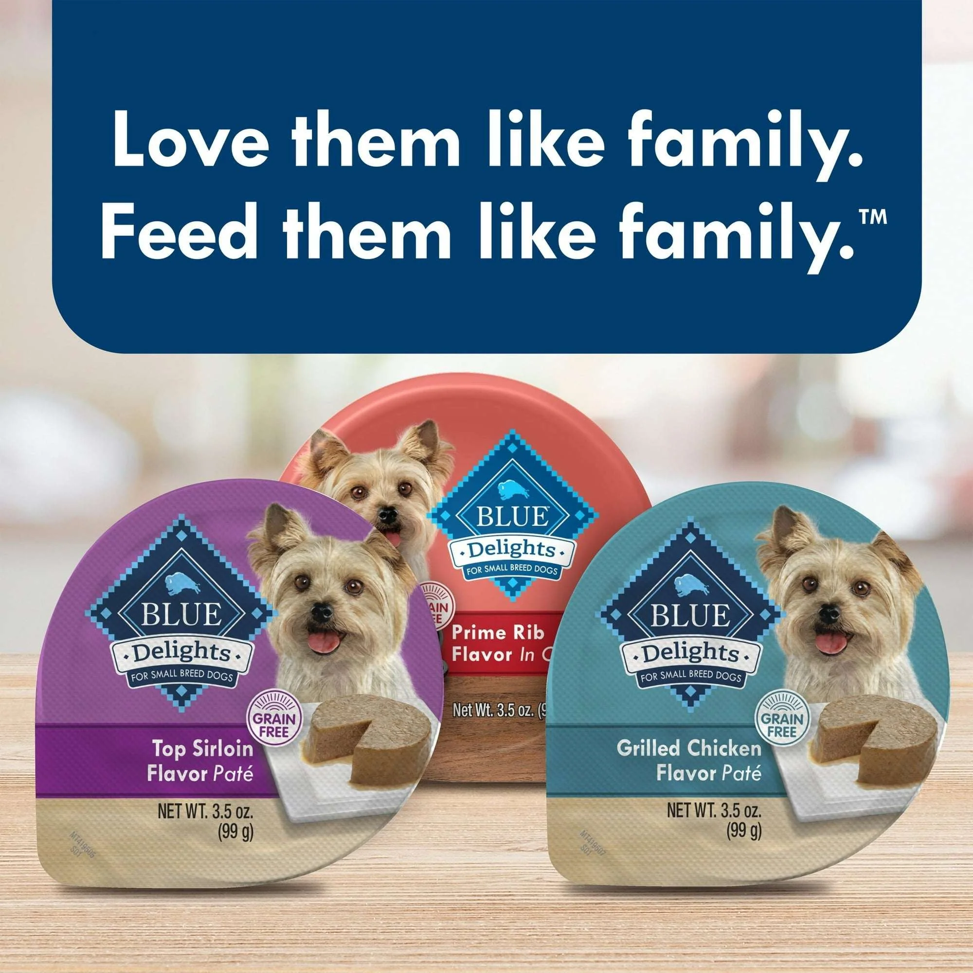 Blue Buffalo Delights Small Breed Natural Wet Dog Food Variety Pack, 3.5-oz. Cups, 12 Count - Image 8