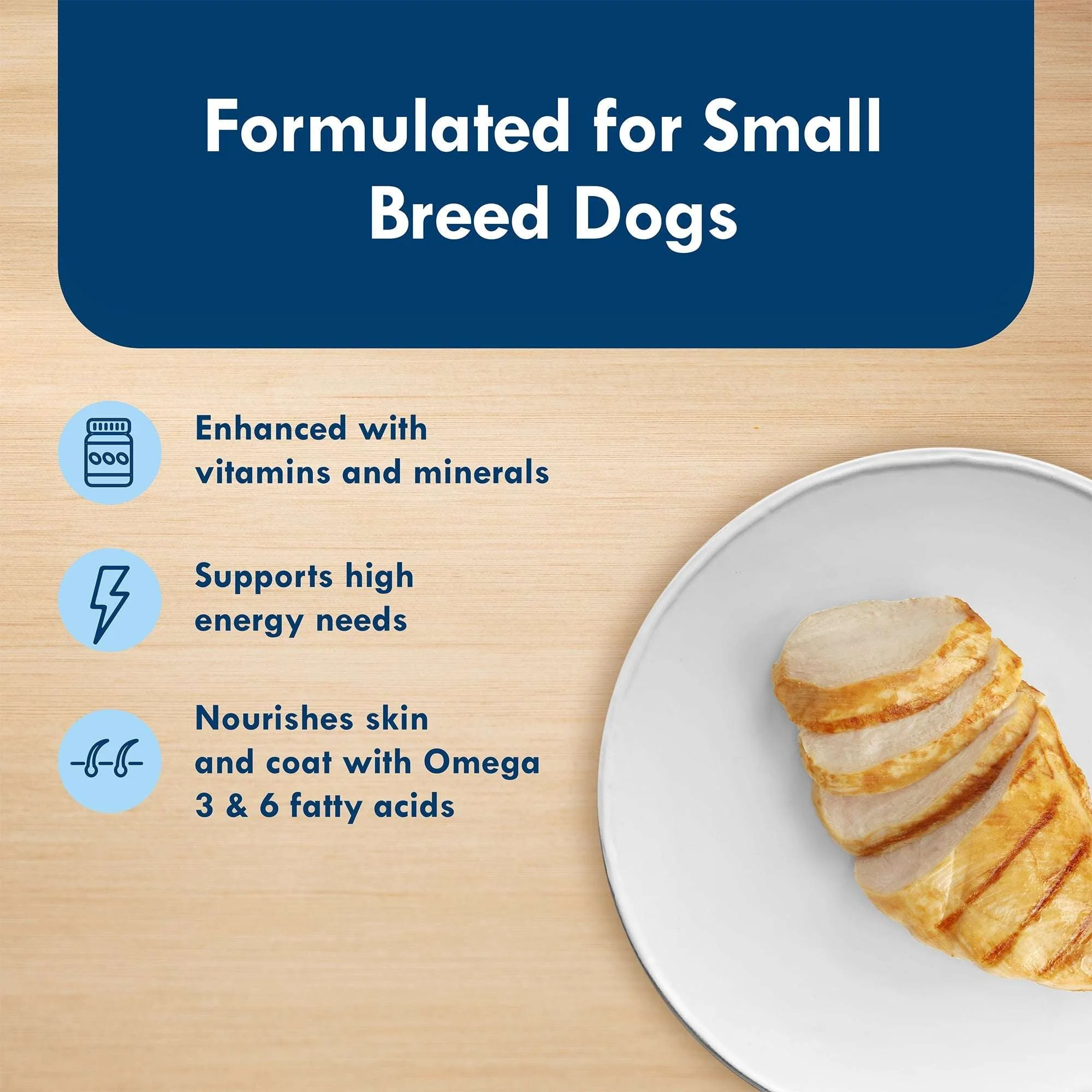 Blue Buffalo Delights Small Breed Roasted Chicken Flavor in Hearty Gravy Wet Dog Food for Adult Dogs, Grain-Free, 3.5 oz. Cup - Image 5