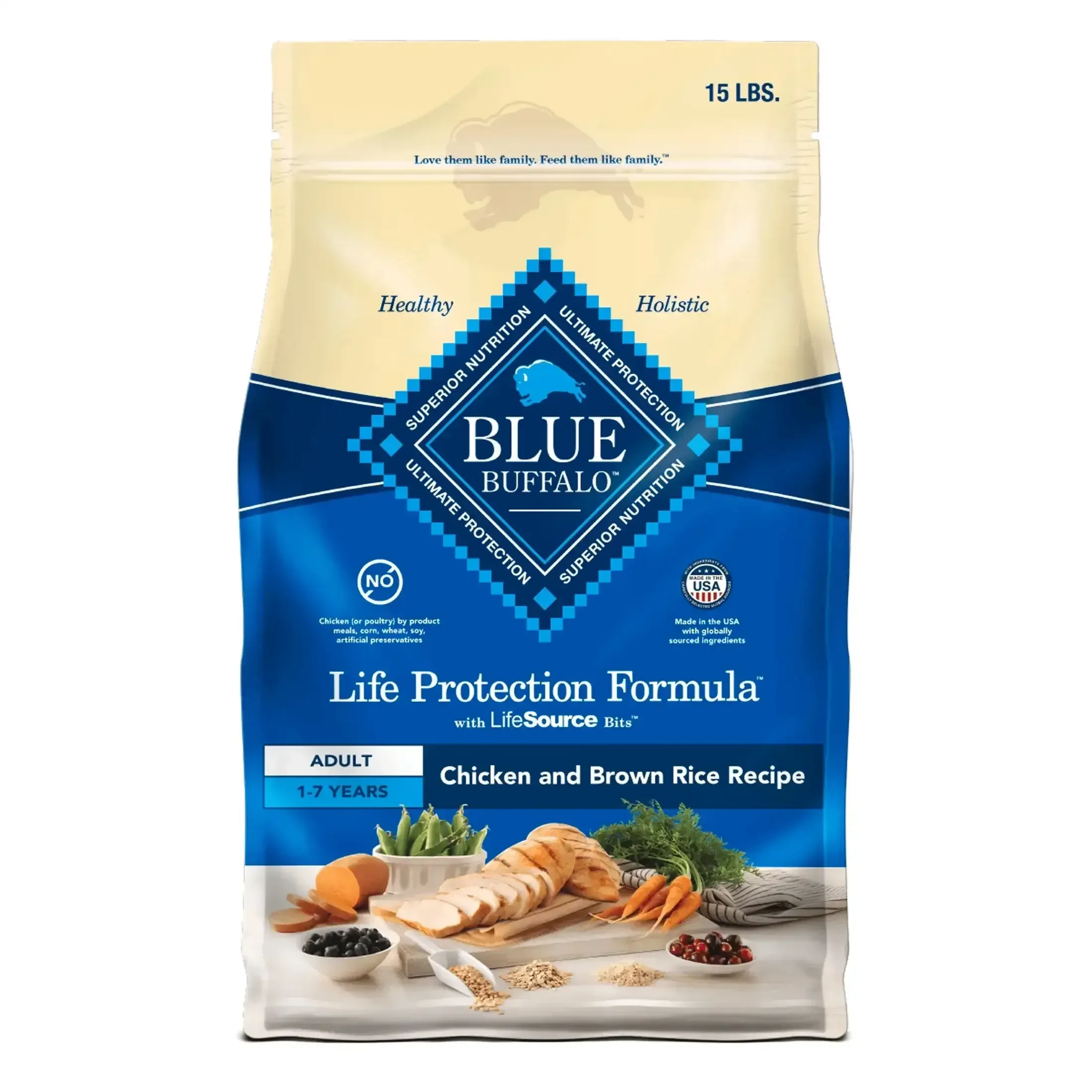 Blue Buffalo Life Protection Formula Adult Dry Dog Food, Chicken & Brown Rice - Image 12