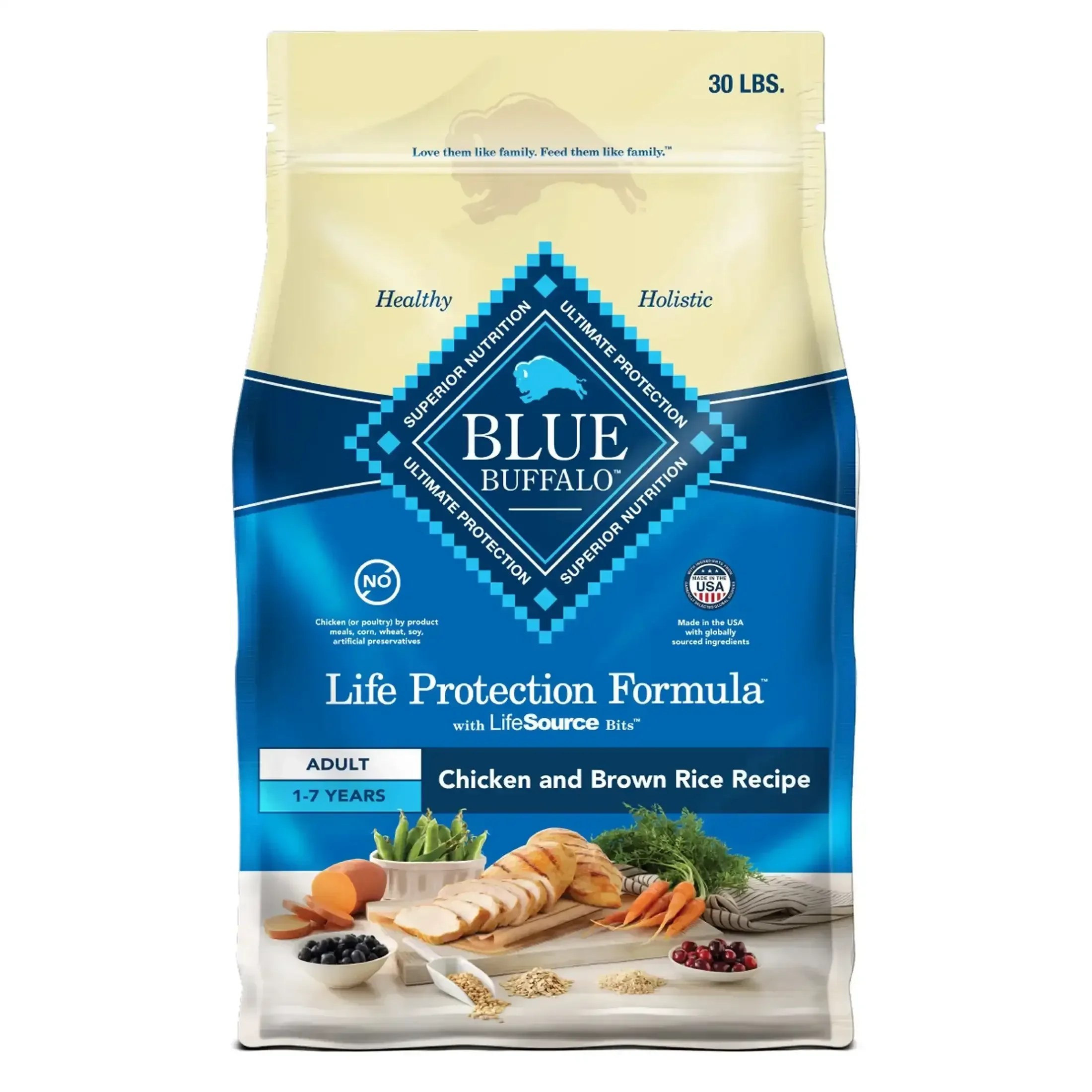 Blue Buffalo Life Protection Formula Adult Dry Dog Food, Chicken & Brown Rice - Image 14