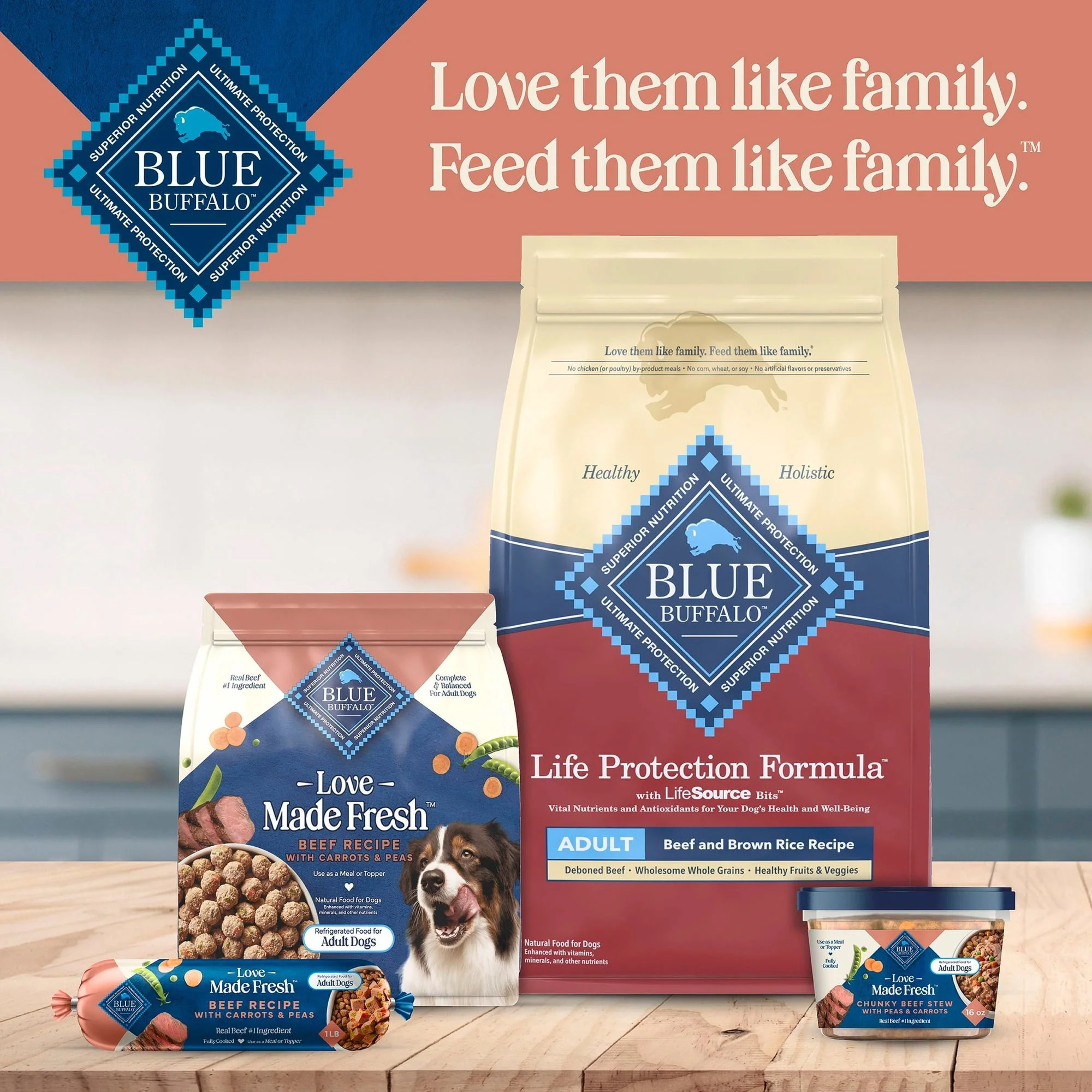 Blue Buffalo Love Made Fresh Dog Food, Refrigerated, Beef Meatball 1.5lb Pouch - Image 10