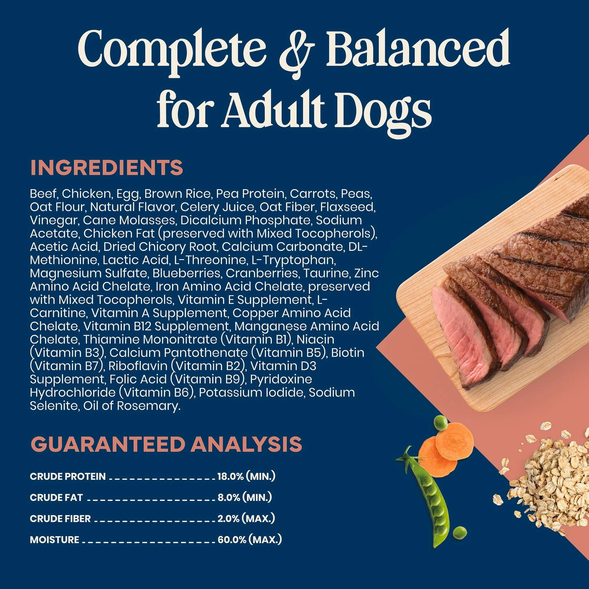 Blue Buffalo Love Made Fresh Dog Food, Refrigerated, Beef Meatball 1.5lb Pouch - Image 6