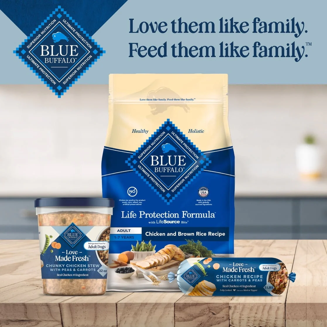 Blue Buffalo Love Made Fresh Dog Food, Refrigerated, Chicken Recipe, 5lb Roll - Image 11
