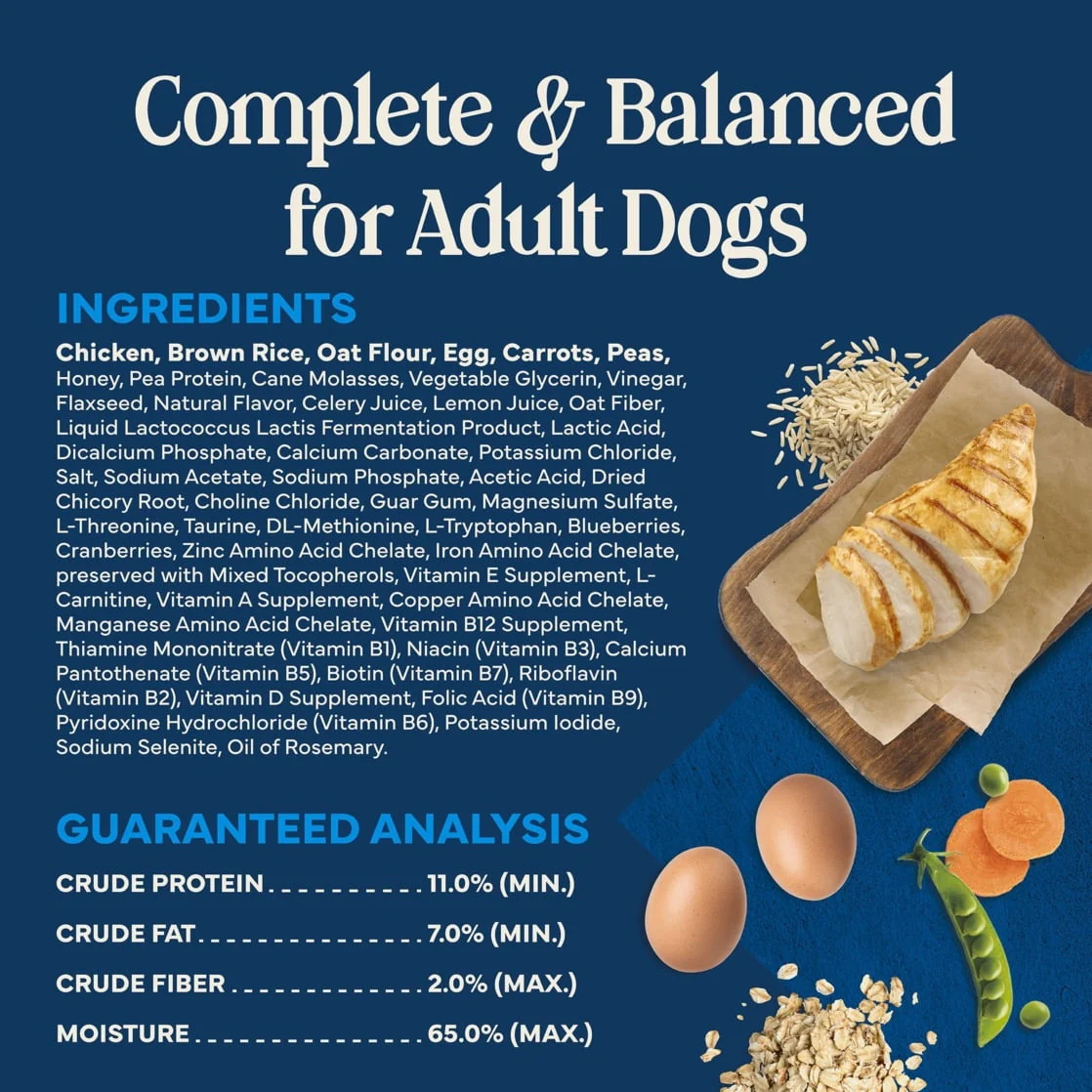Blue Buffalo Love Made Fresh Dog Food, Refrigerated, Chicken Recipe, 5lb Roll - Image 5