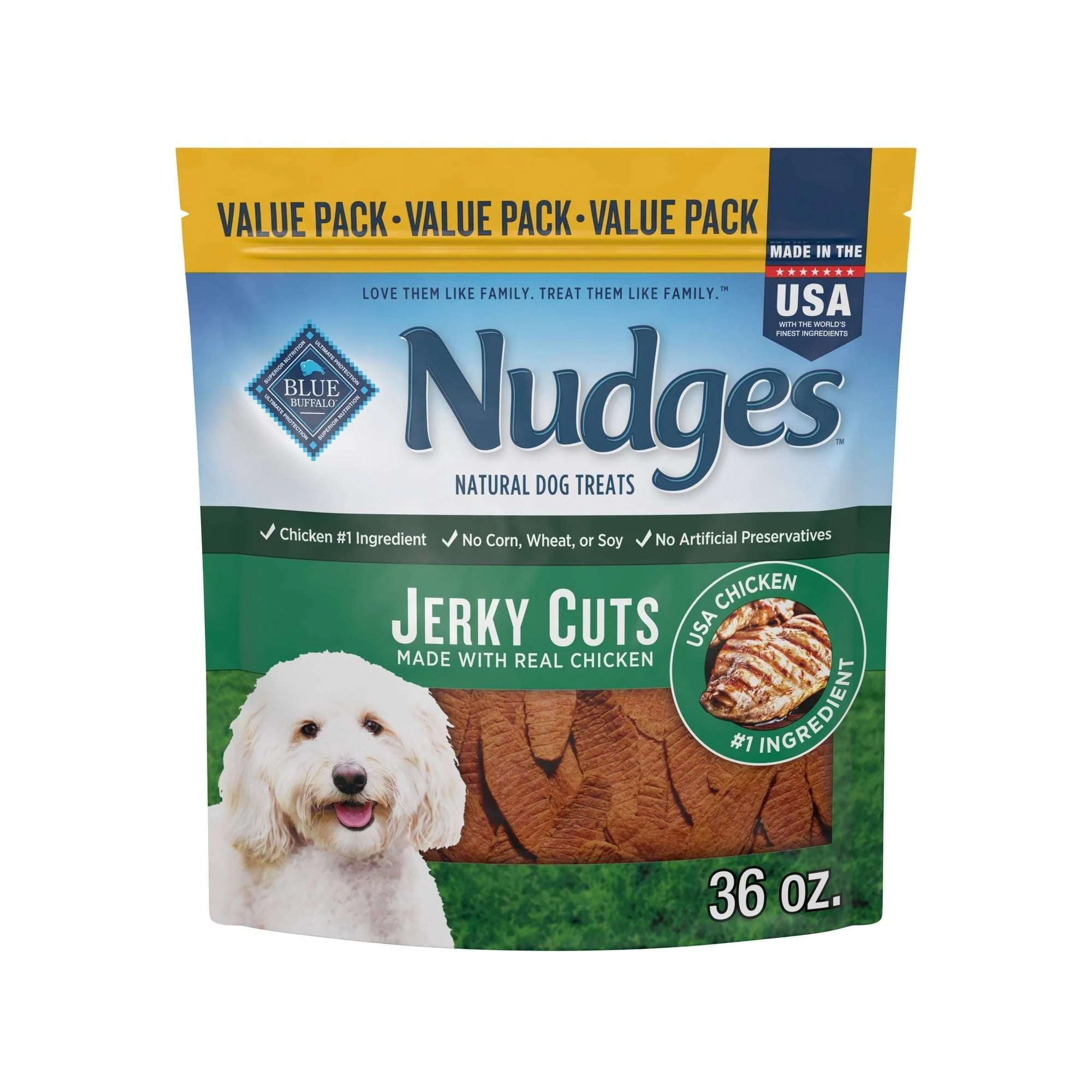 Blue Buffalo Nudges Jerky Cuts Dog Treats, Chicken - Image 17