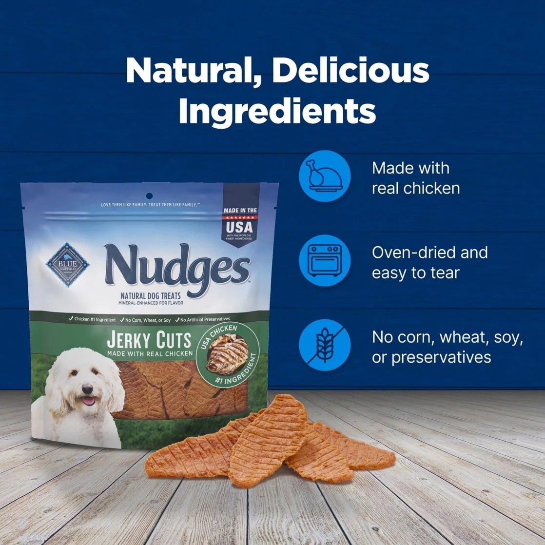 Blue Buffalo Nudges Jerky Cuts Dog Treats, Chicken - Image 21