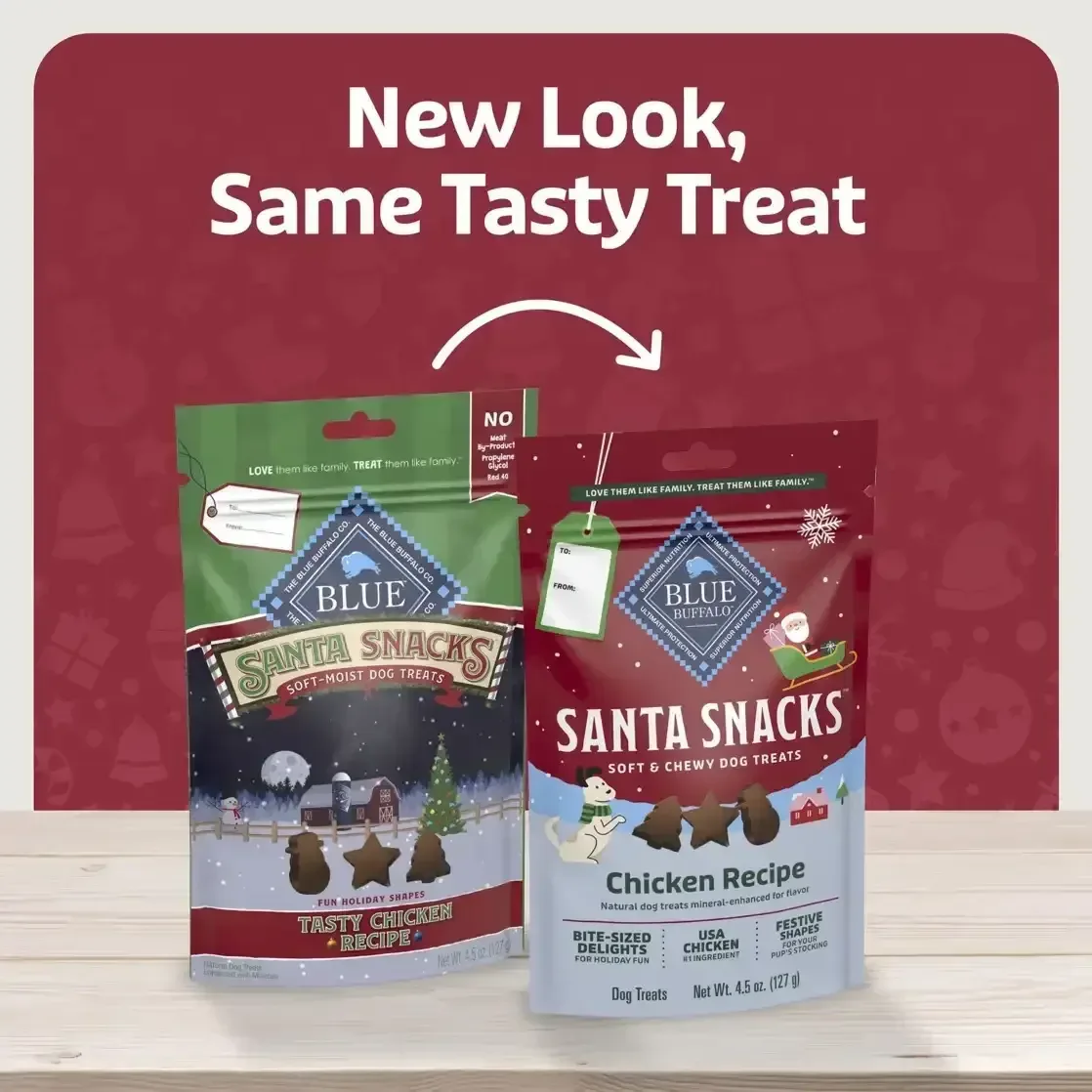 Blue Buffalo Santa Snacks Soft-Moist Dog Bits for Training, Chicken, 4.5-oz. Bag - Image 11