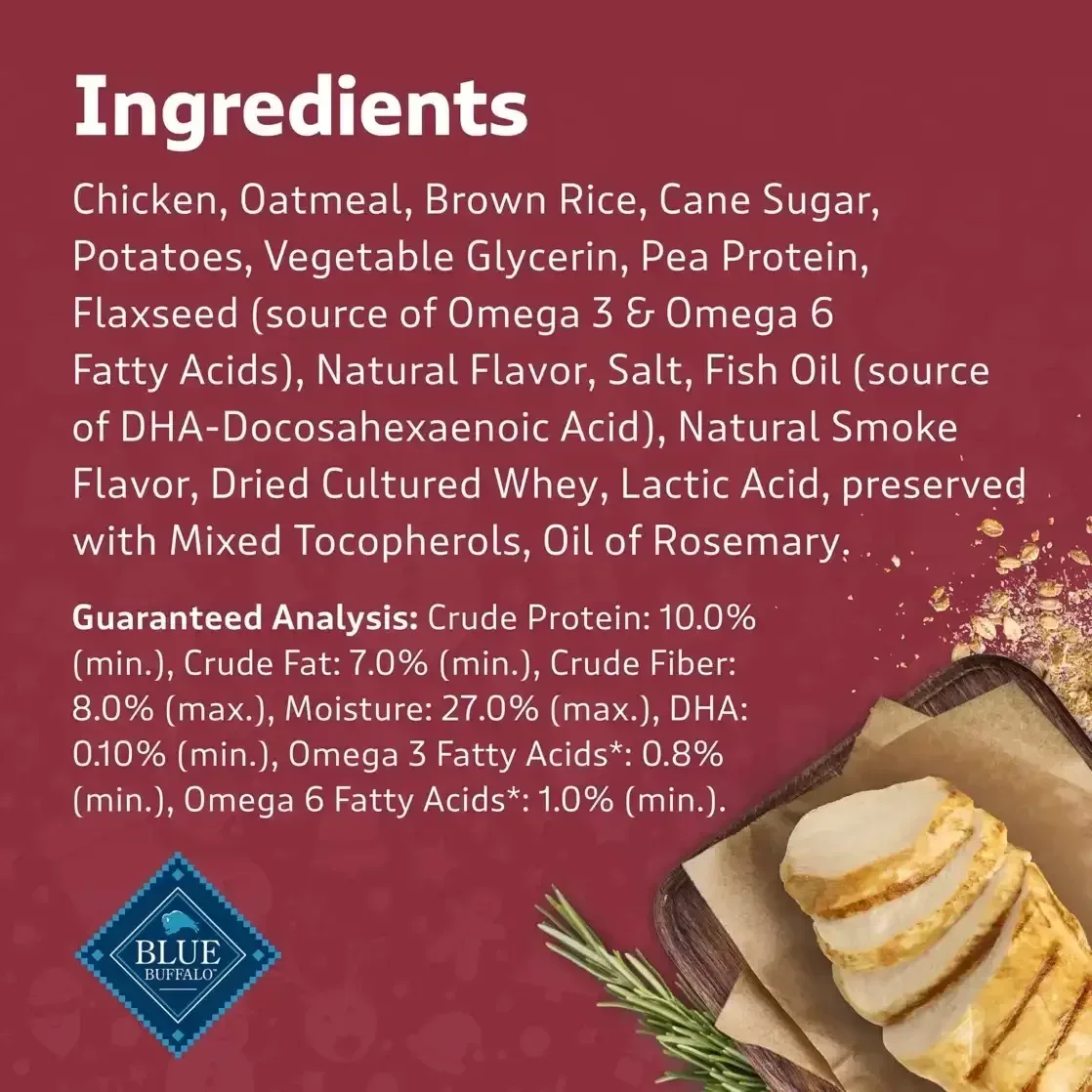 Blue Buffalo Santa Snacks Soft-Moist Dog Bits for Training, Chicken, 4.5-oz. Bag - Image 6