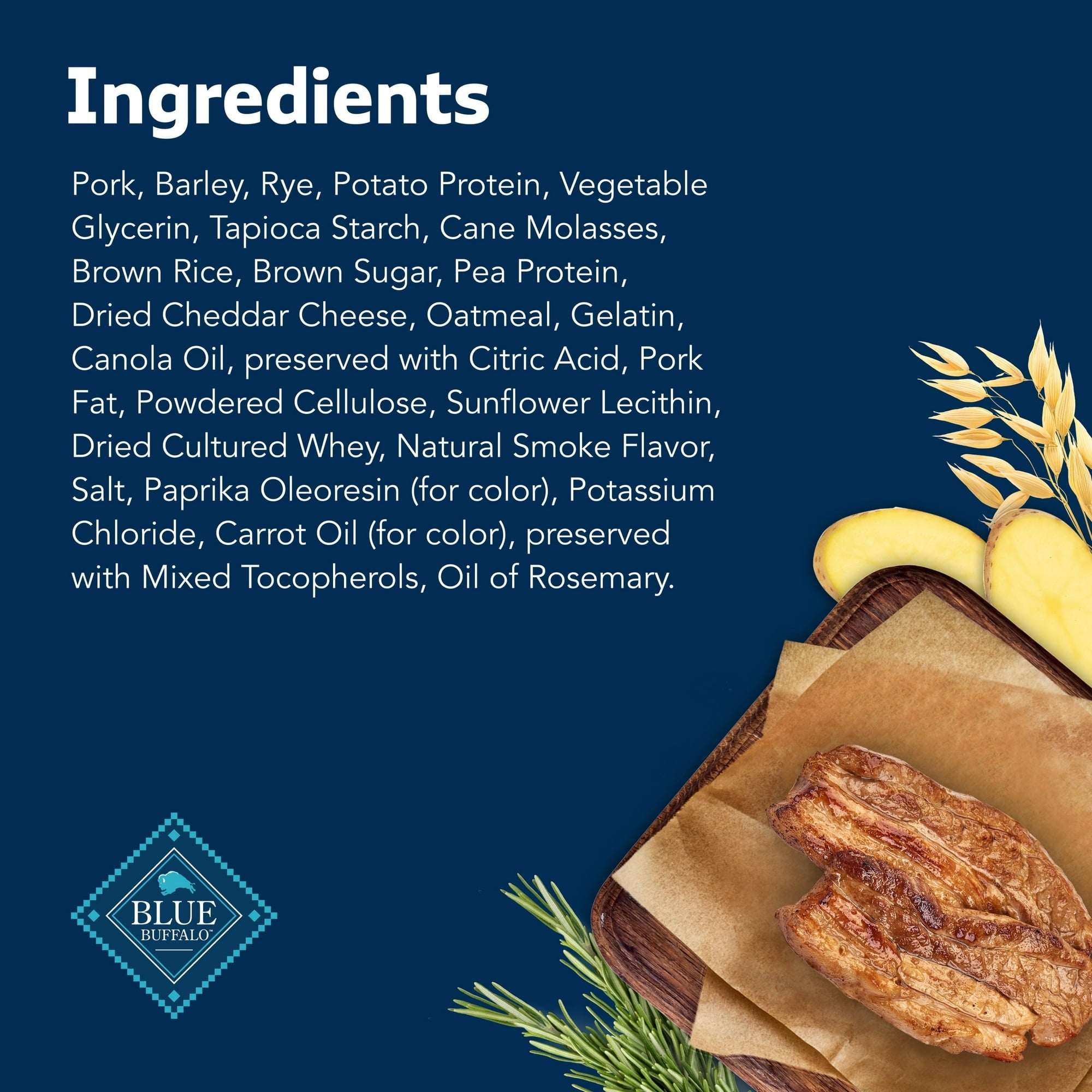 Blue Buffalo Sizzlers Bacon-Style Dog Treats with Real Pork, Original Flavor, 6-oz. - Image 15