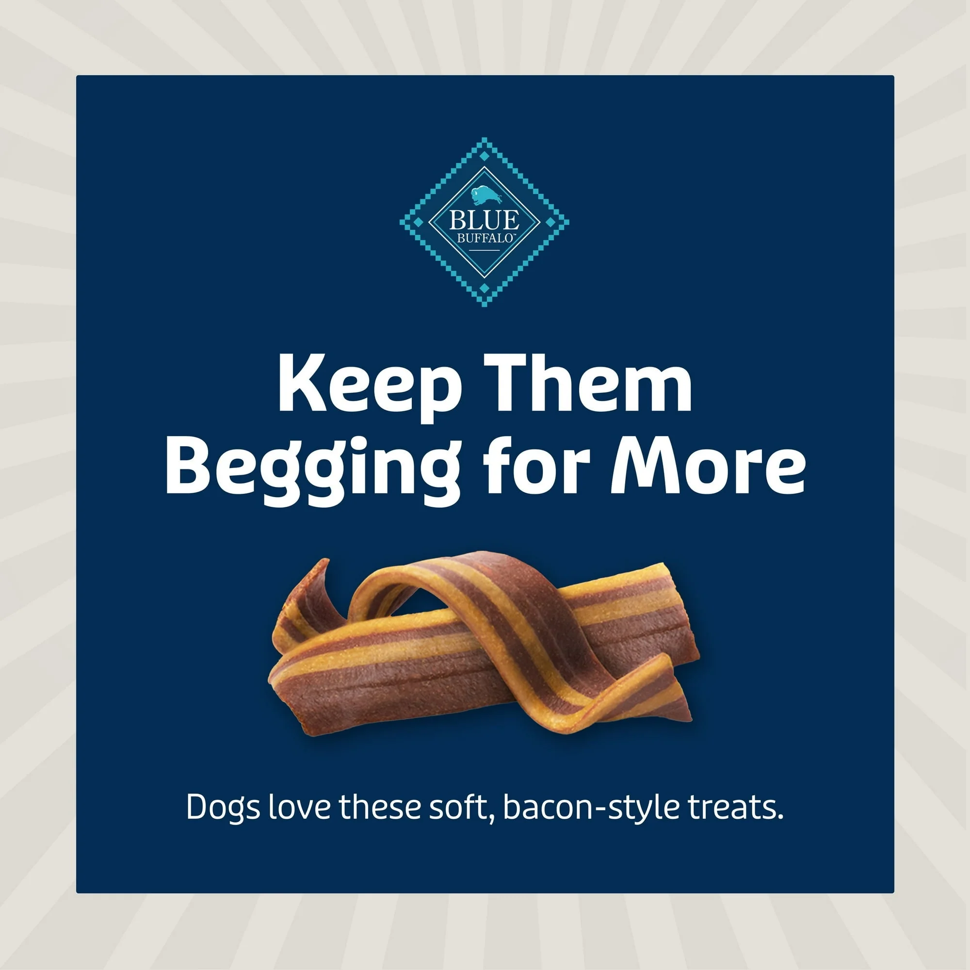 Blue Buffalo Sizzlers Bacon-Style Dog Treats with Real Pork, Original Flavor, 6-oz. - Image 9