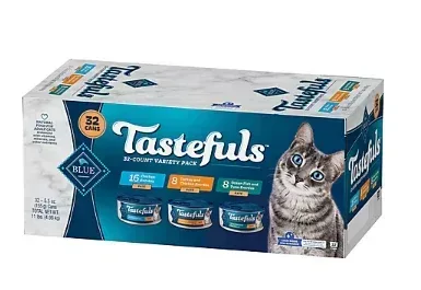 Blue Buffalo Tastefuls Natural Wet Cat Food Variety Pack, 32 pk. - Image 3