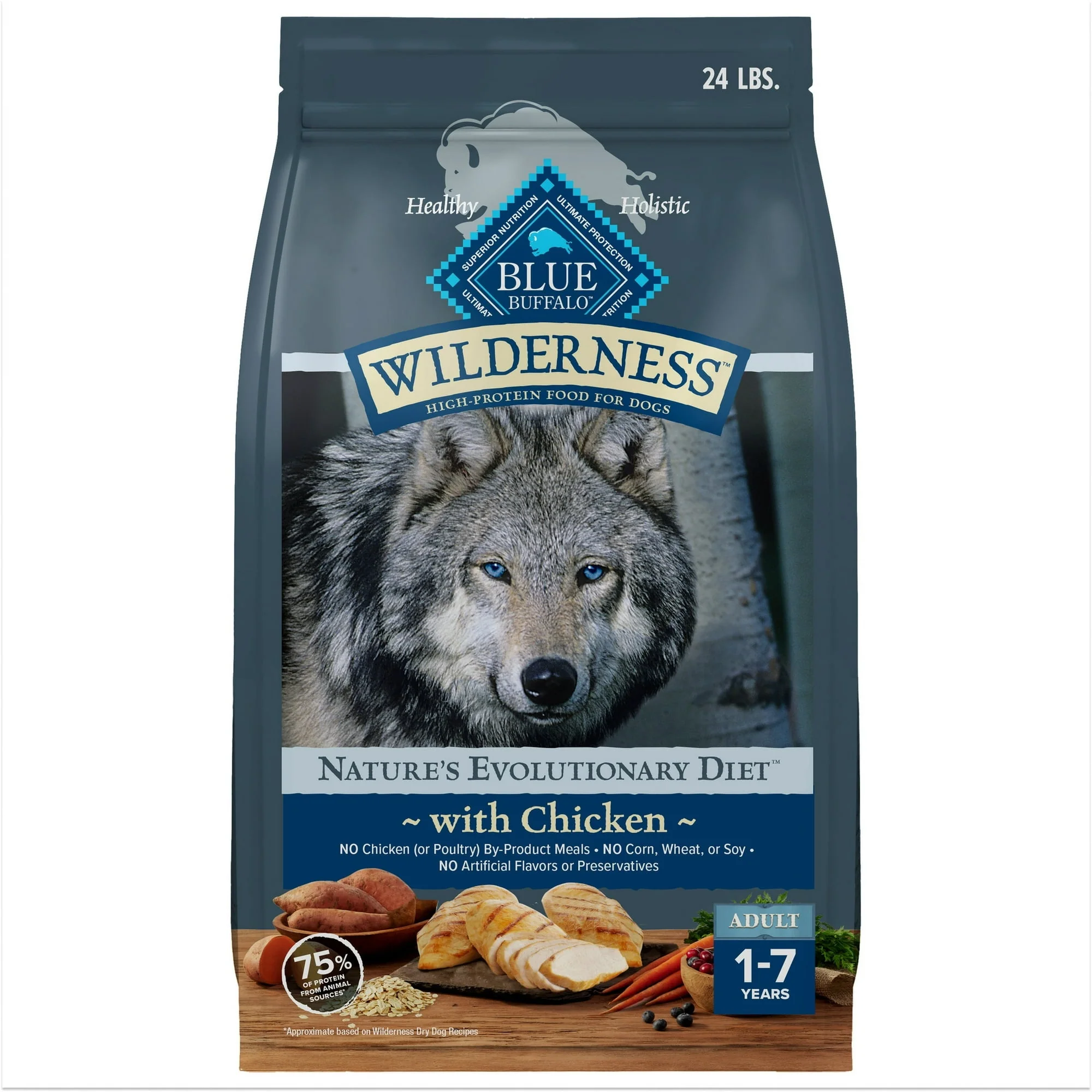 Blue Buffalo Wilderness Natural Dry Dog Food Plus Wholesome Grains, Chicken - Image 19