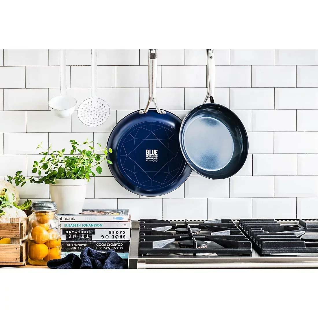 Blue Diamond 9.5" and 11" Non-Stick Frypan Set - Image 3