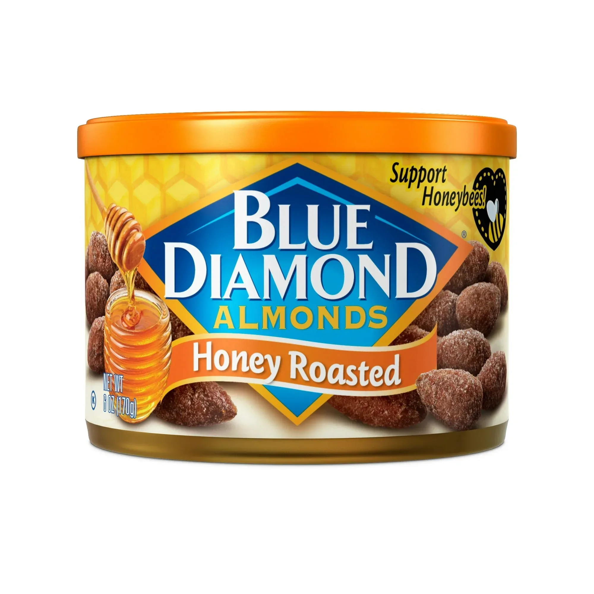 Blue Diamond Almonds Honey Roasted Flavored Snack Nuts perfect for snacking and on-the-go, 6 oz - Image 2