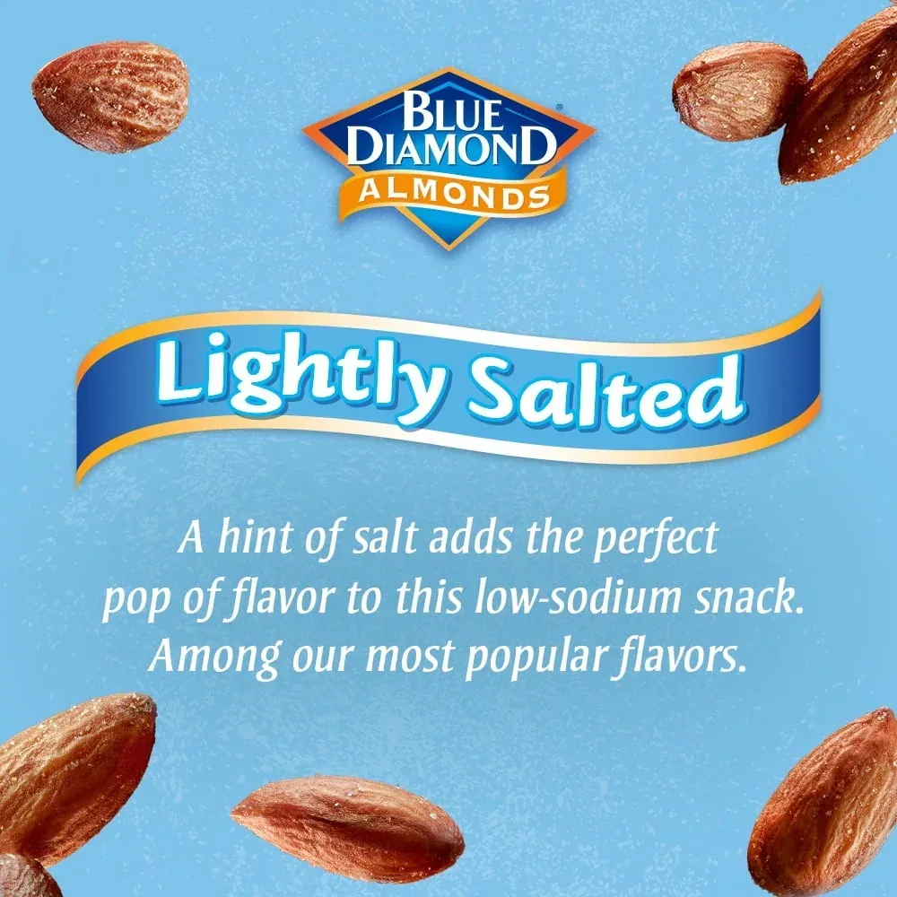 Blue Diamond Almonds, Lightly salted, 100 calorie packs - 12 Ct - Image 2