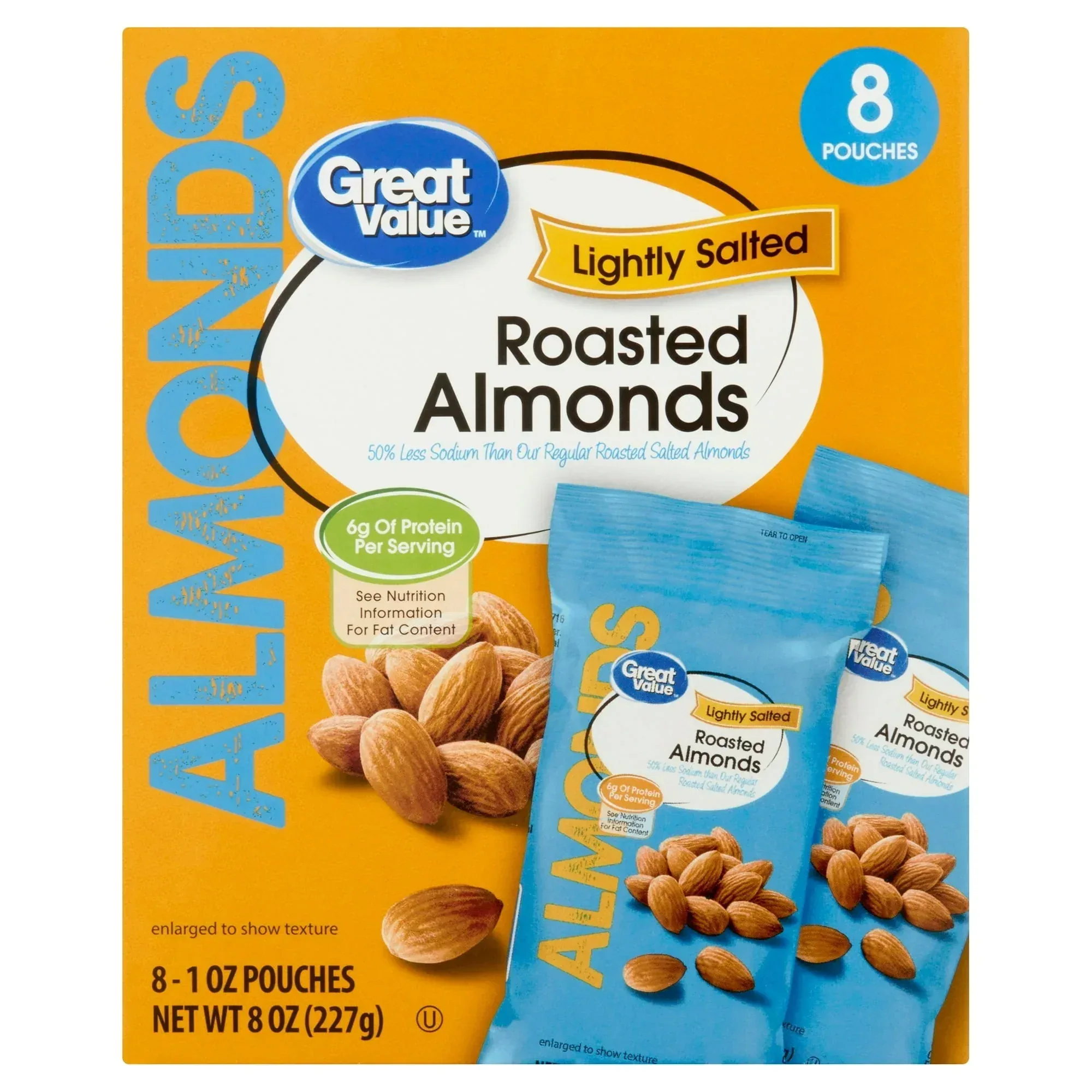 Blue Diamond Almonds, Lightly Salted Snack Almonds perfect for lunches and on-the-go, 25 oz