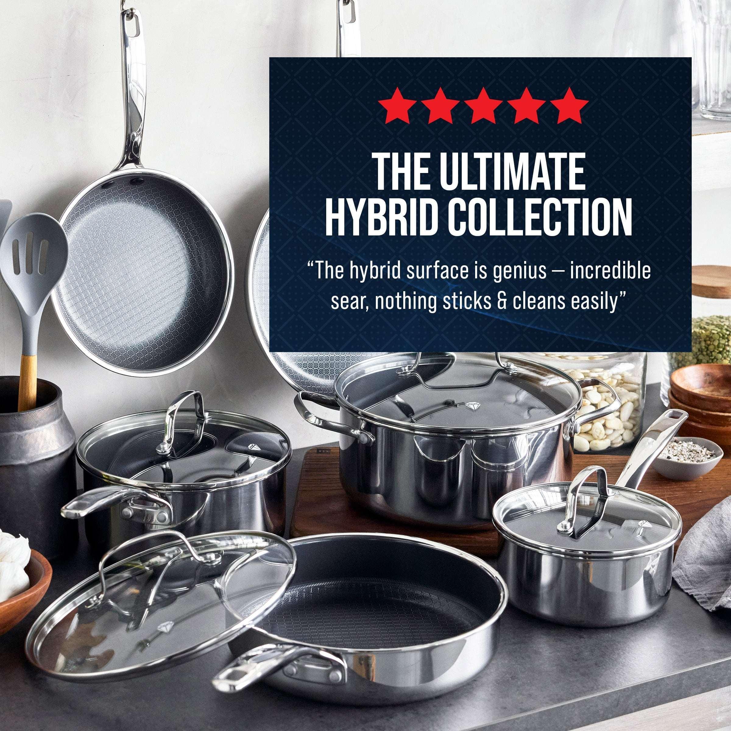 Blue Diamond Diamond Bond 2QT Hybrid Ceramic Nonstick Stainless Steel Saucepan with Lid, Induction - Image 5