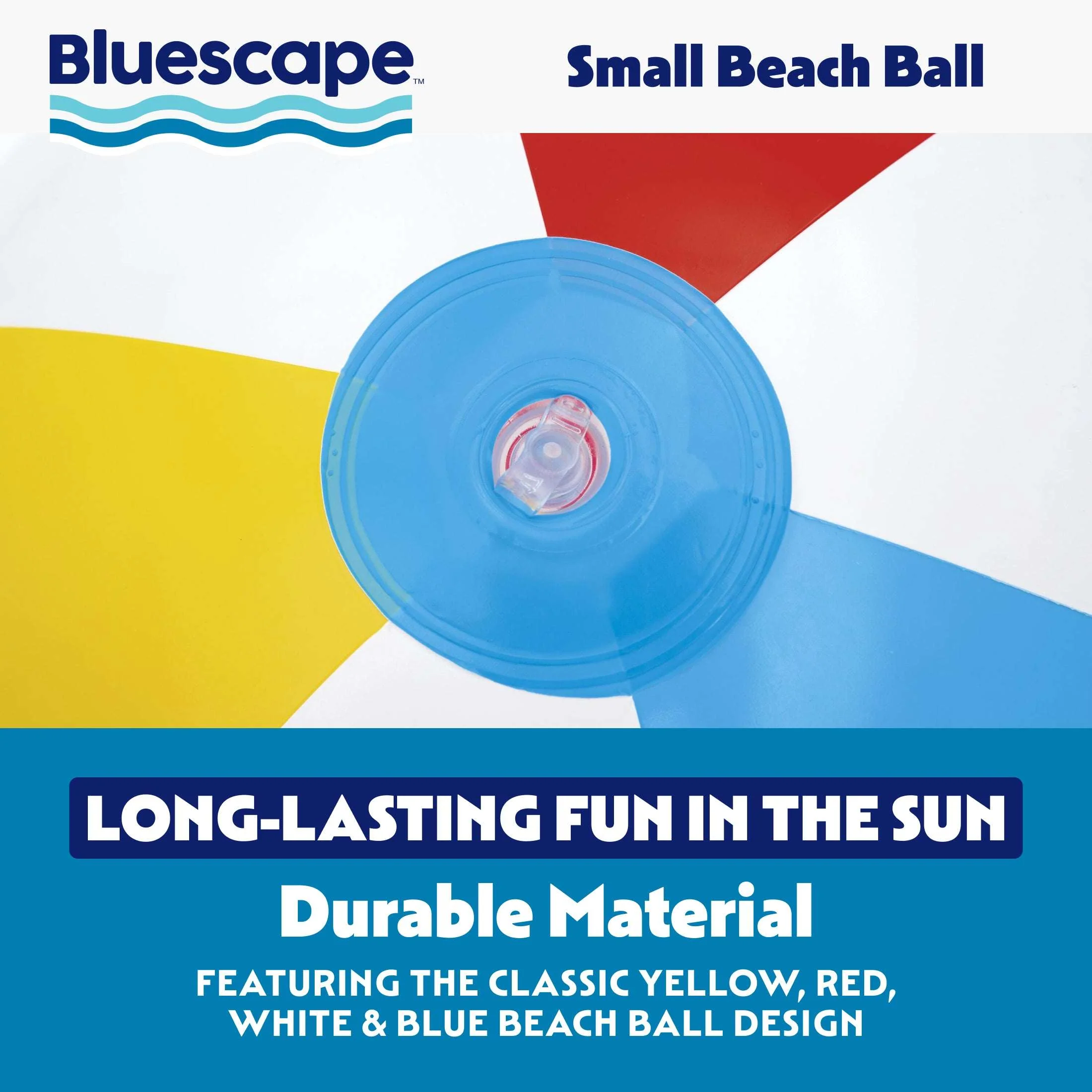 Bluescape Multi-Color Inflatable Pool and Beach Ball 13", Child Unisex, Ages 2+ - Image 2