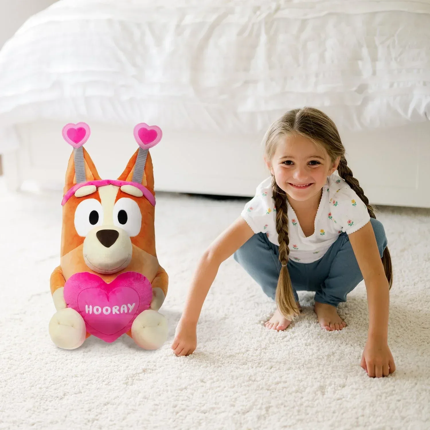 Bluey 28" Valentine Jumbo Plush - Image 18