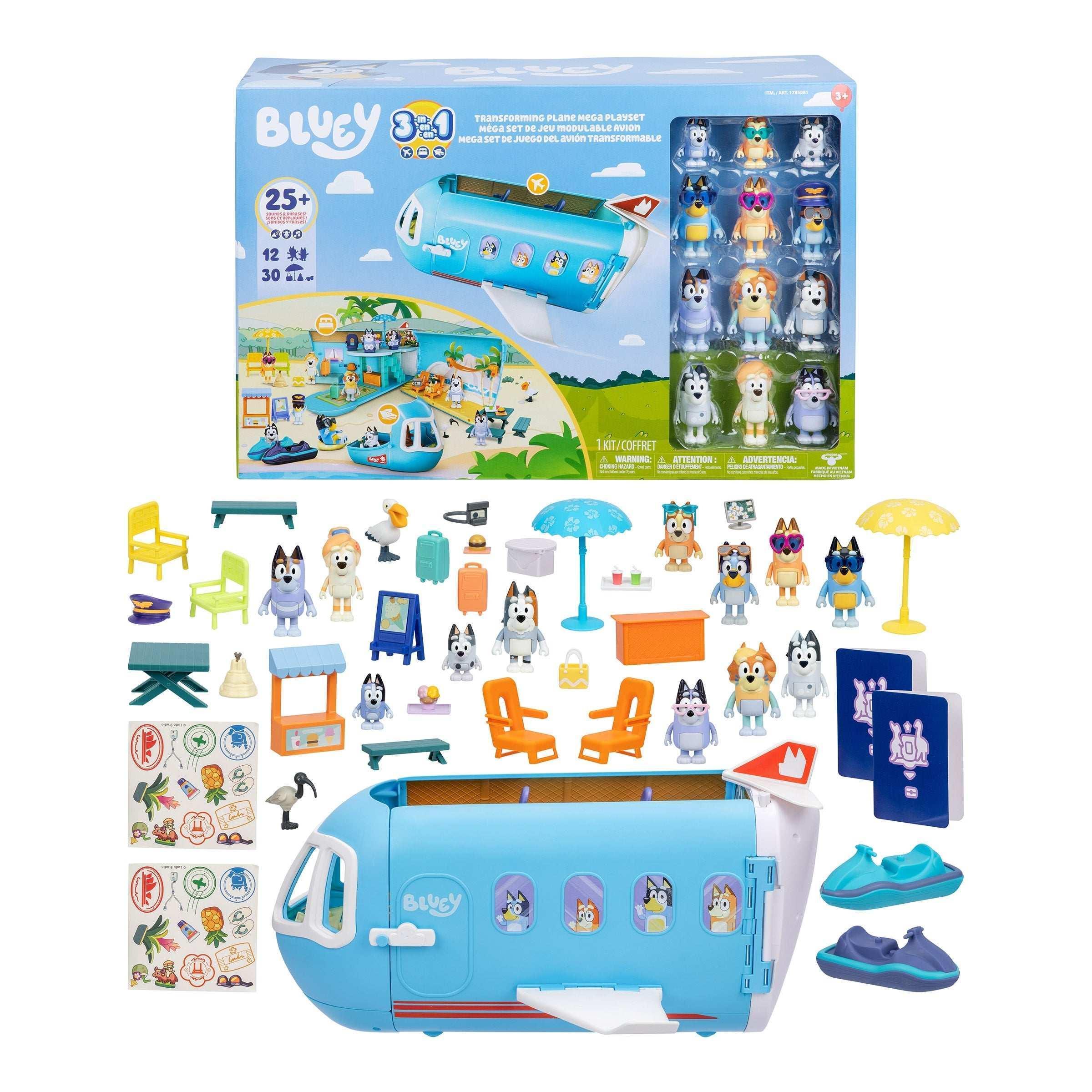 Bluey 3 in 1 Transforming Plane Mega Playset - Image 2