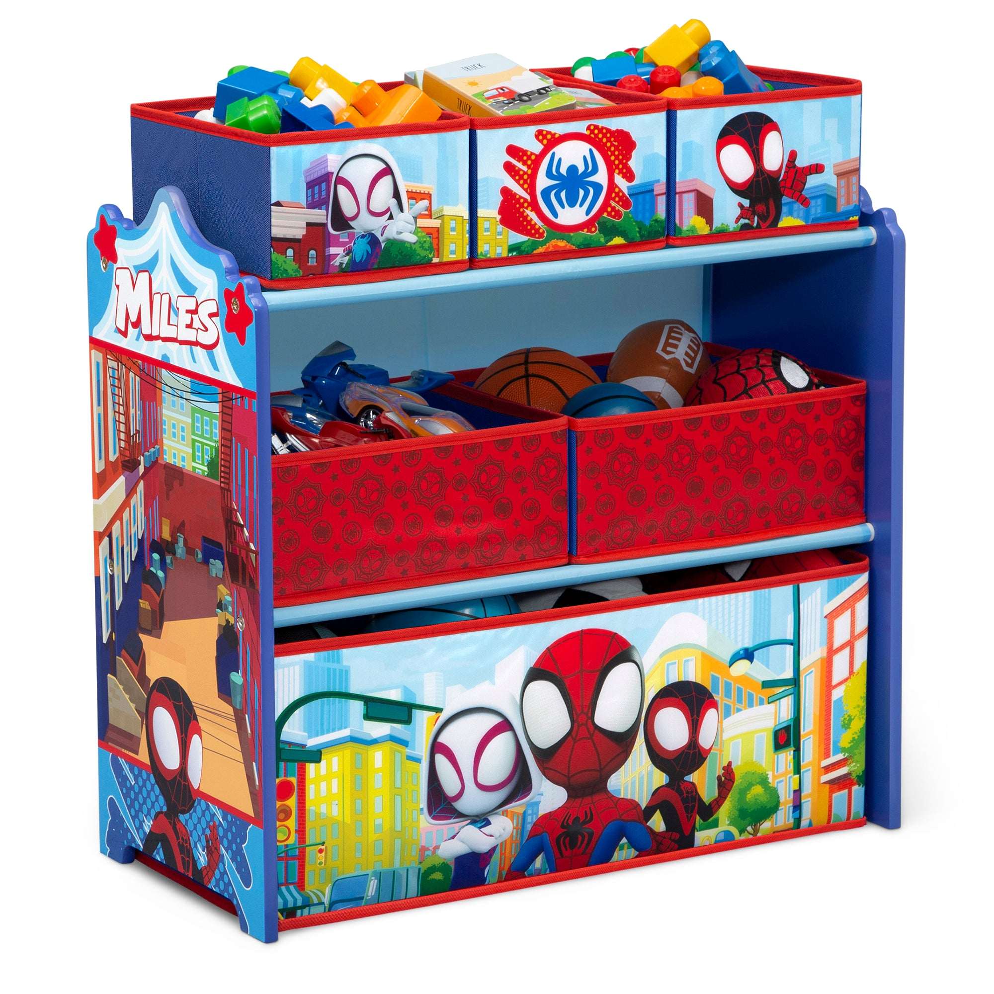 Bluey Design and Store 6 Bin Toy Storage Organizer by Delta Children - Image 11
