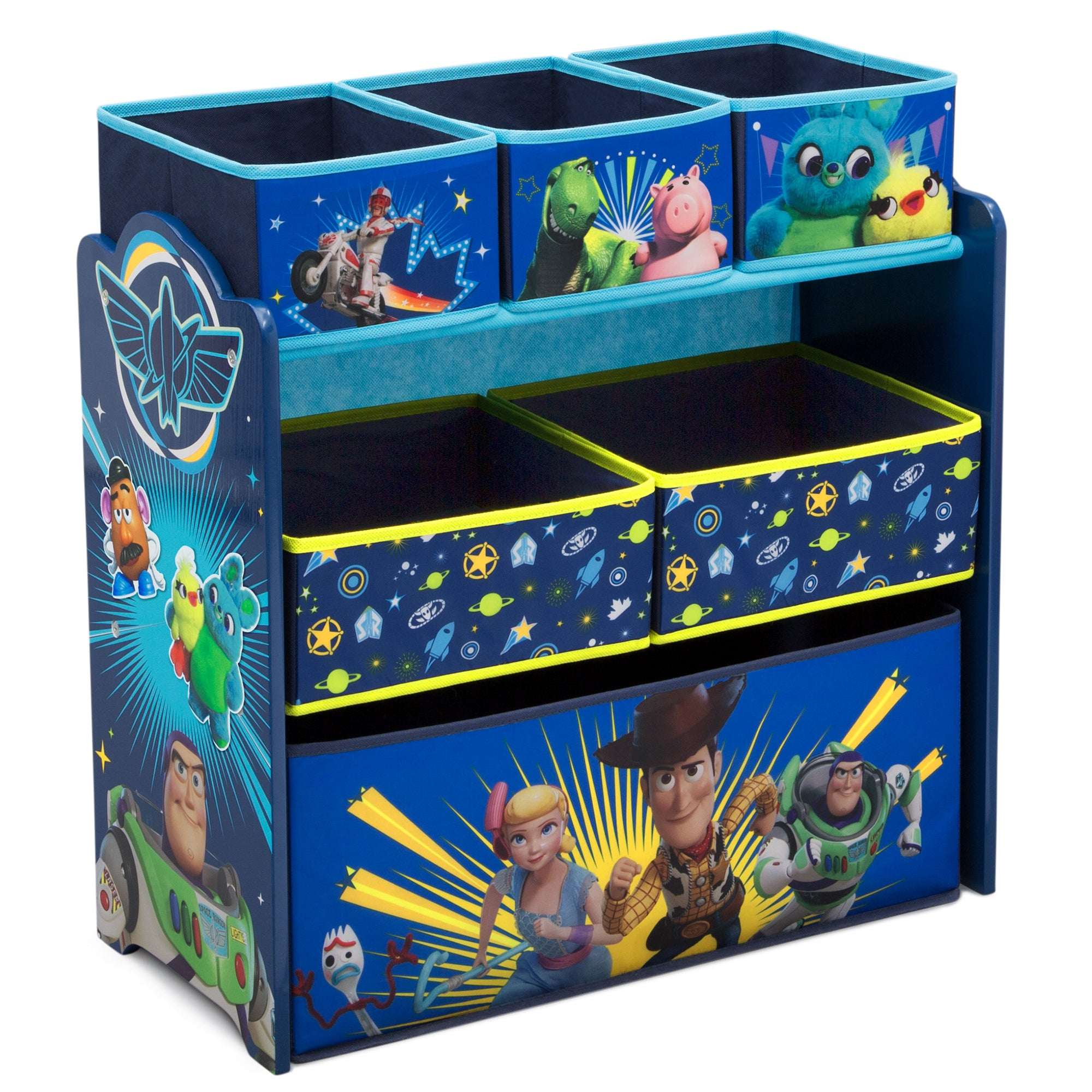 Bluey Design and Store 6 Bin Toy Storage Organizer by Delta Children - Image 12