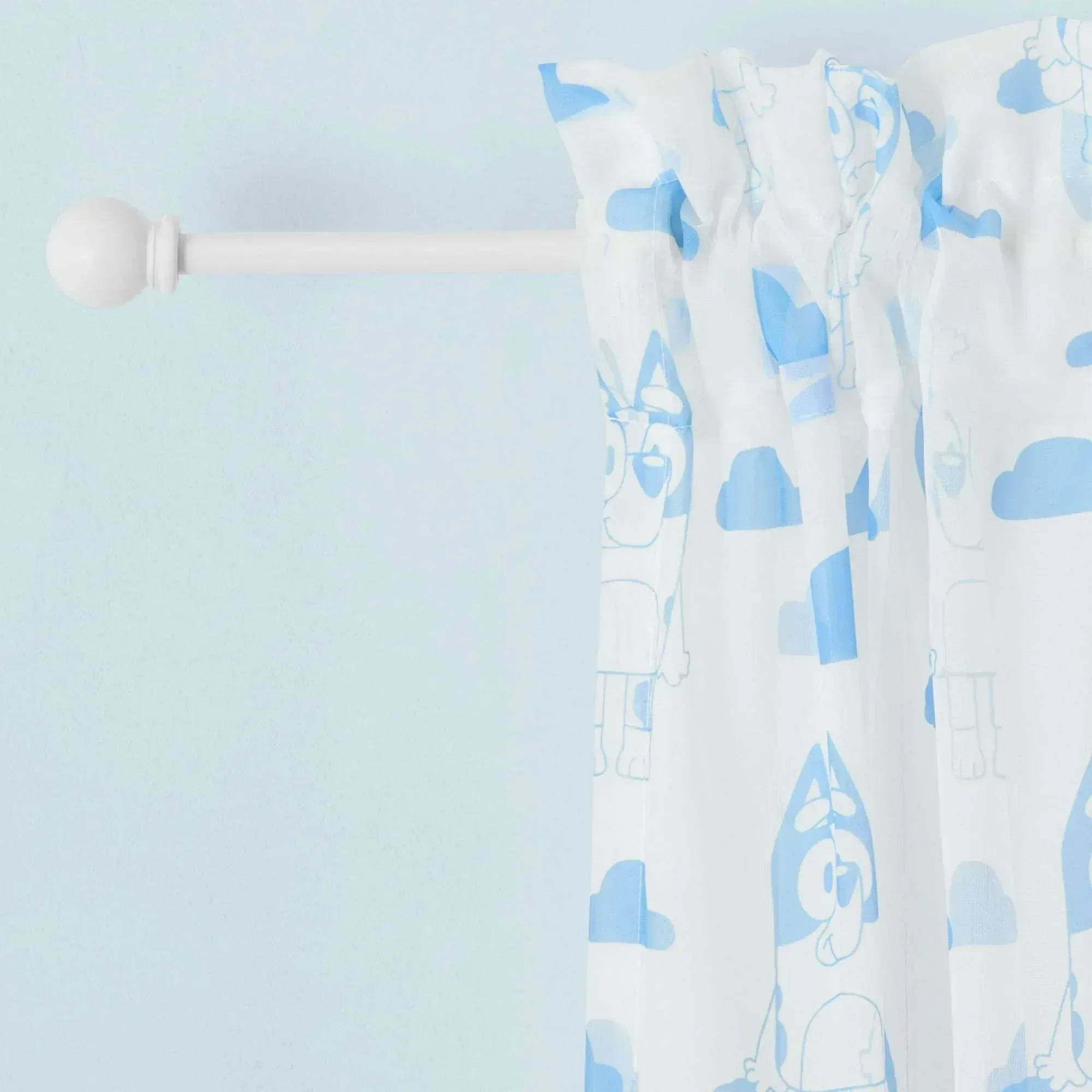 Bluey Dream Sheer Kids Drape, 38" x 84", White, BBC Studios - Image 7