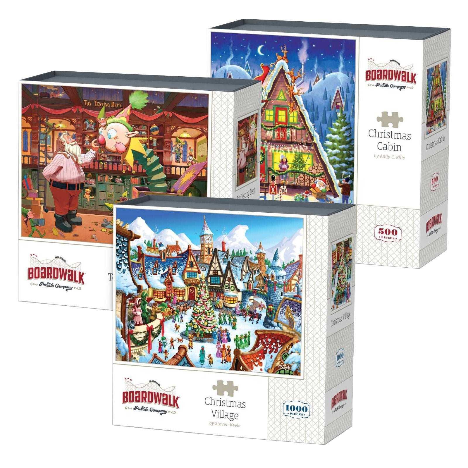 Boardwalk Assorted Jigsaw Puzzles, 3-pack - Image 2