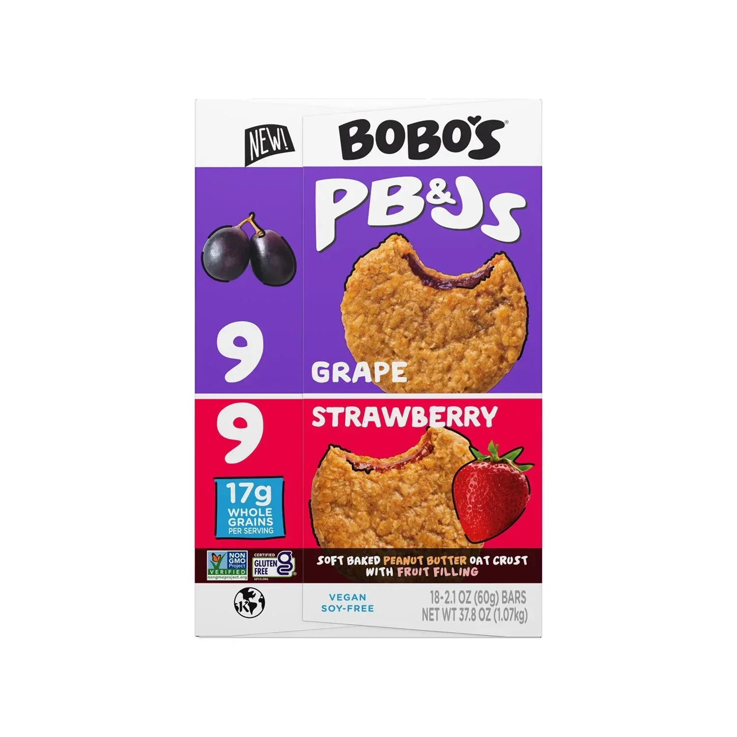 Bobo's PB&J Oat Snacks, Variety Pack, 18 pk. - Image 6