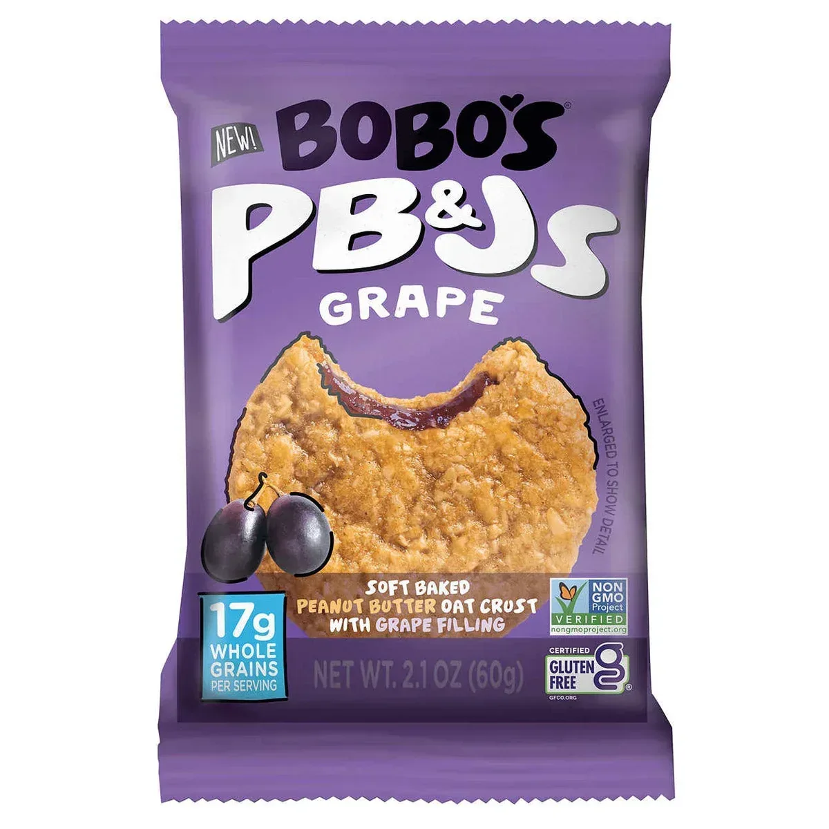 Bobo's PB&Js Oat Sandwich Bar, Variety Pack, 2.1 oz, 20-count - Image 4