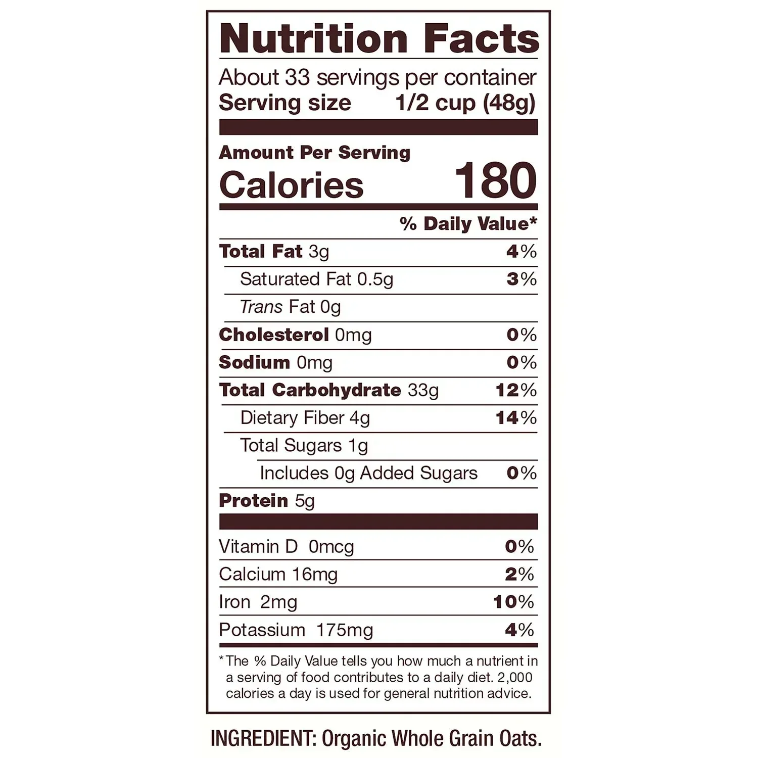 Bob's Red Mill Organic Old Fashioned Rolled Oats, 56 oz. - Image 3