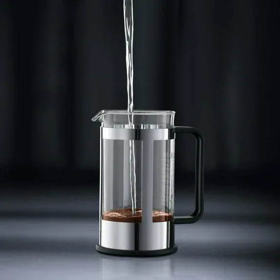 Bodum 17 oz Kenya French Press Coffeemaker, Stainless Steel, New - Image 5
