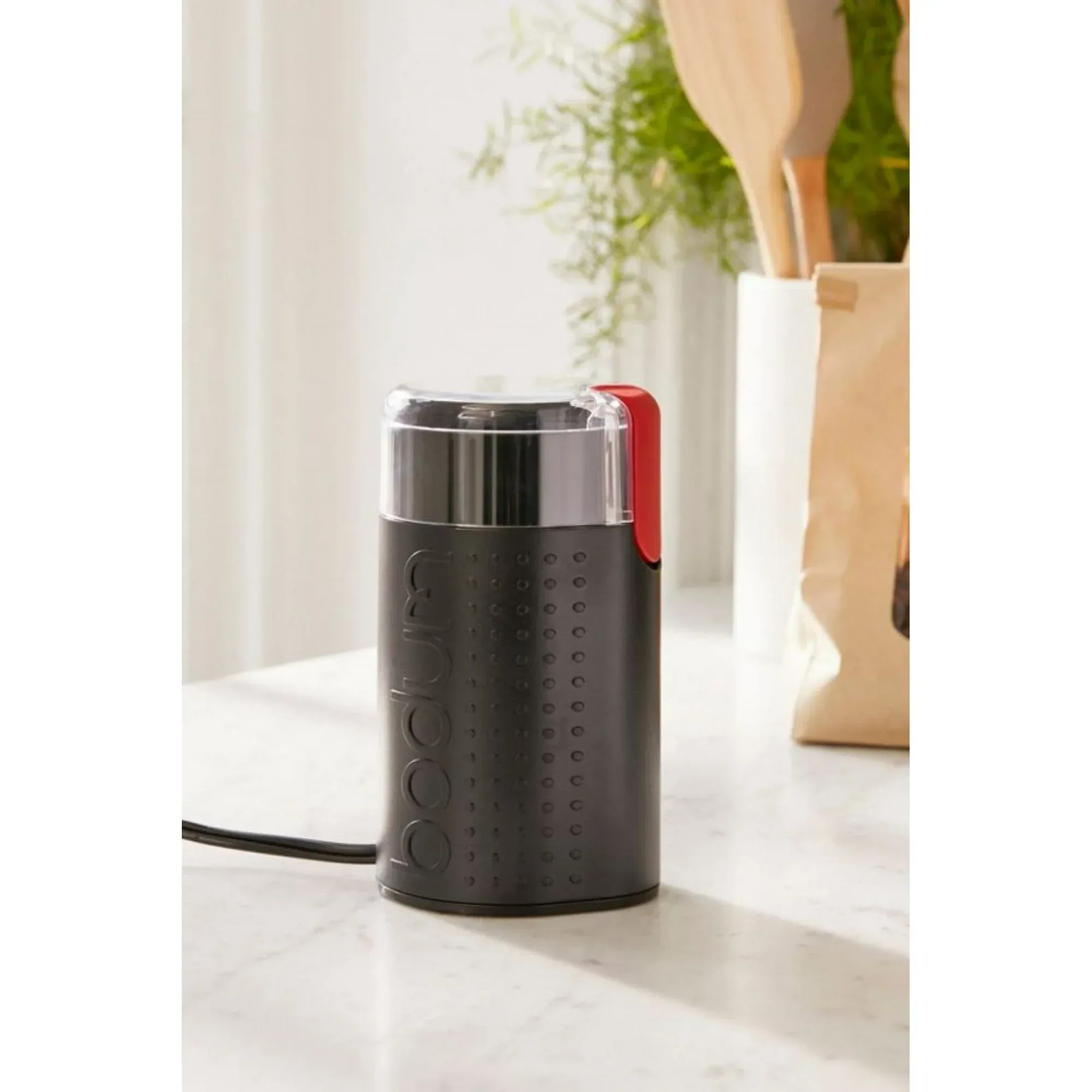 Bodum Bistro Stainless Steel Blade Electric Coffee Grinder, 7 inches, Black, New - Image 6