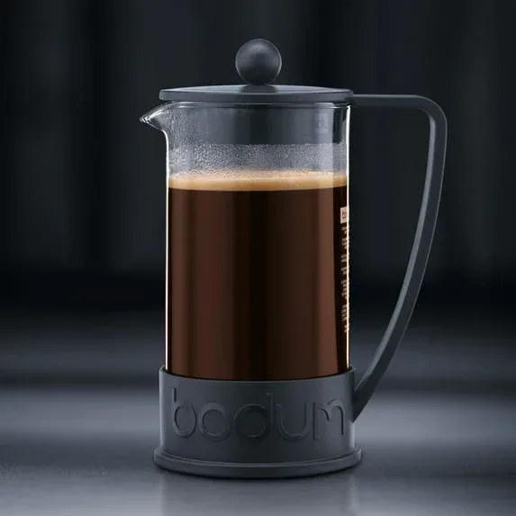 Bodum Brazil French Press Coffee Maker with Borosilicate Glass Carafe, 12 Ounce, Black - Image 2