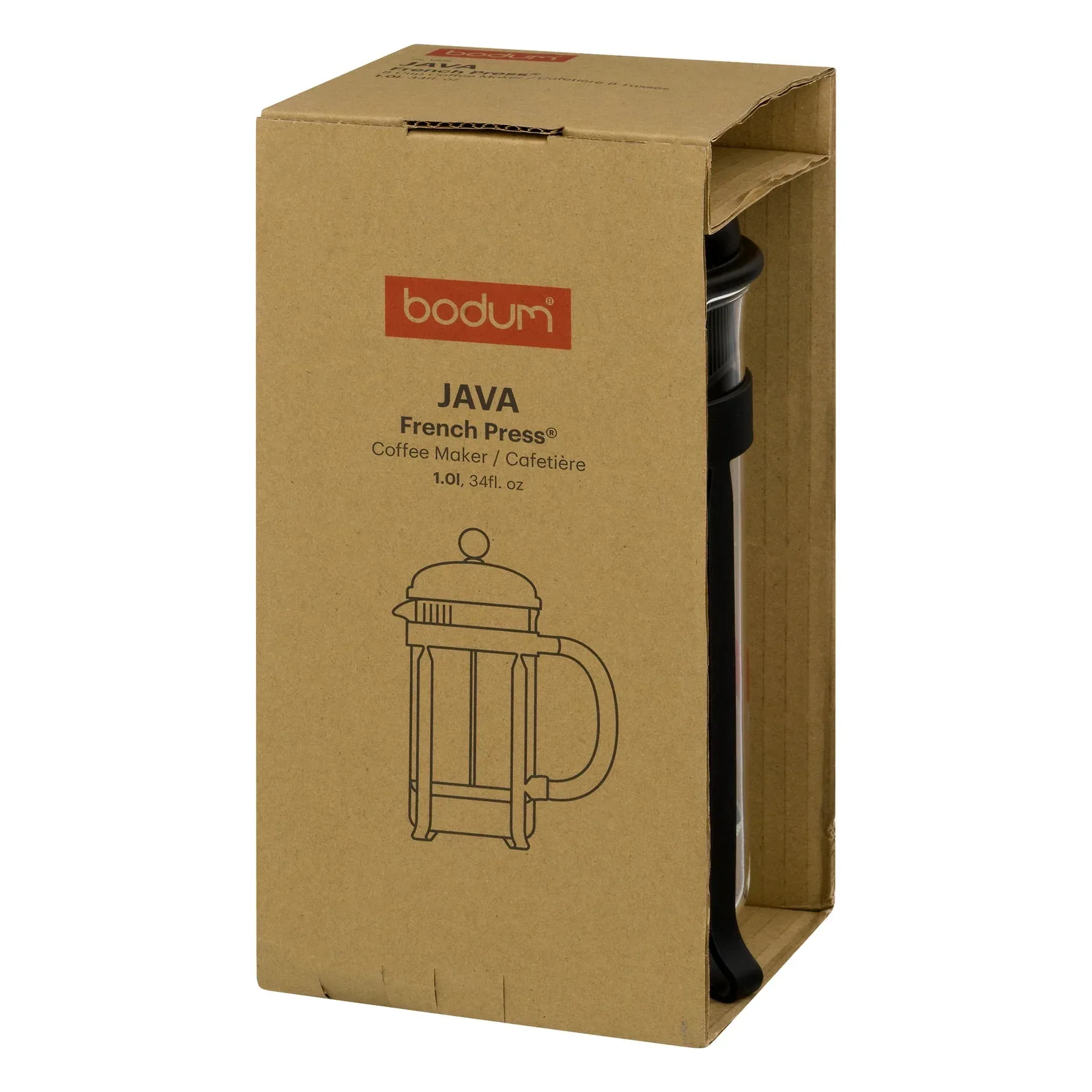 BODUM Java French Press Coffee Maker with Borosilicate Glass Carafe, 34 Ounce, Black - Image 5