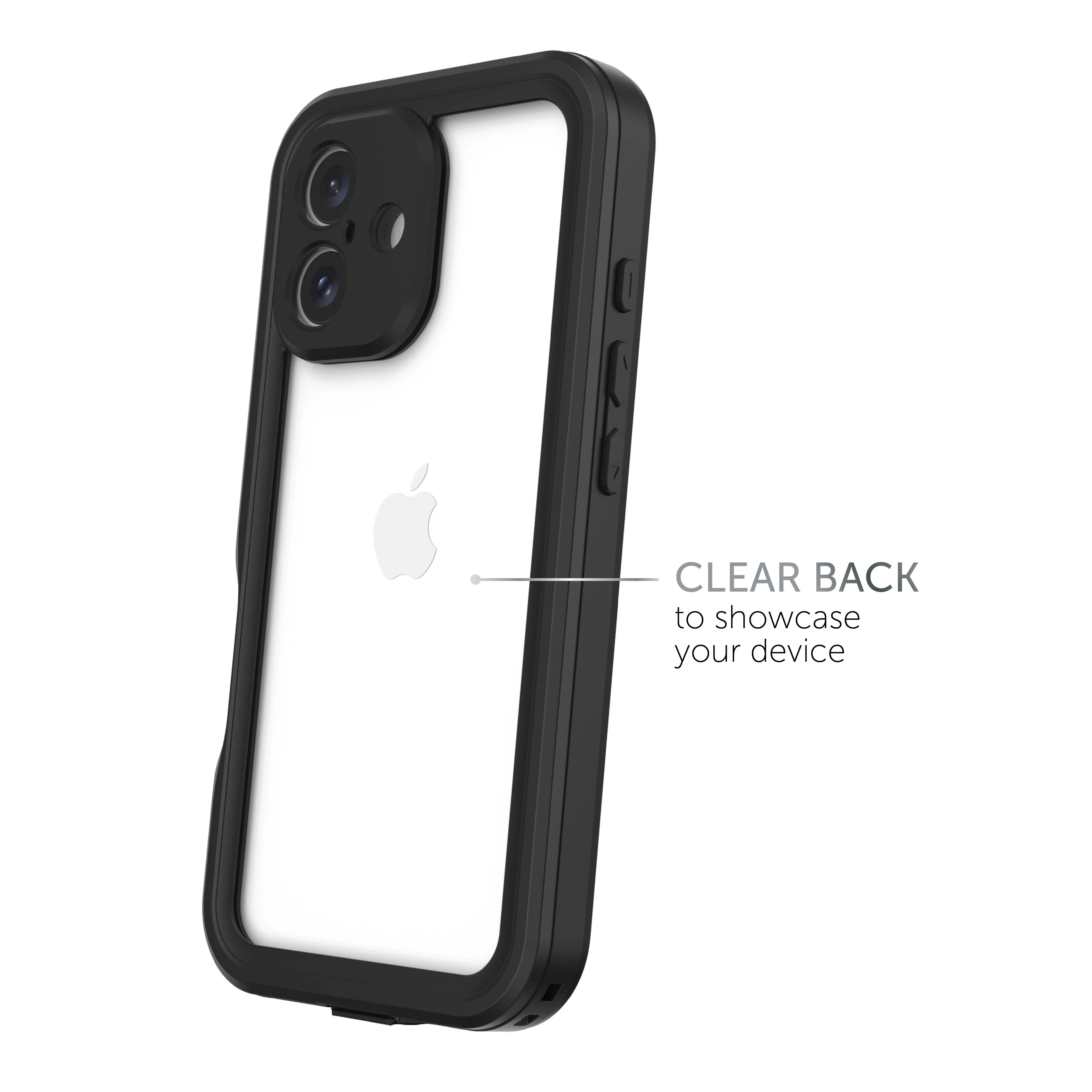 Body Glove Tidal Waterproof Phone Case for iPhone 16 - Black/Clear - Image 5
