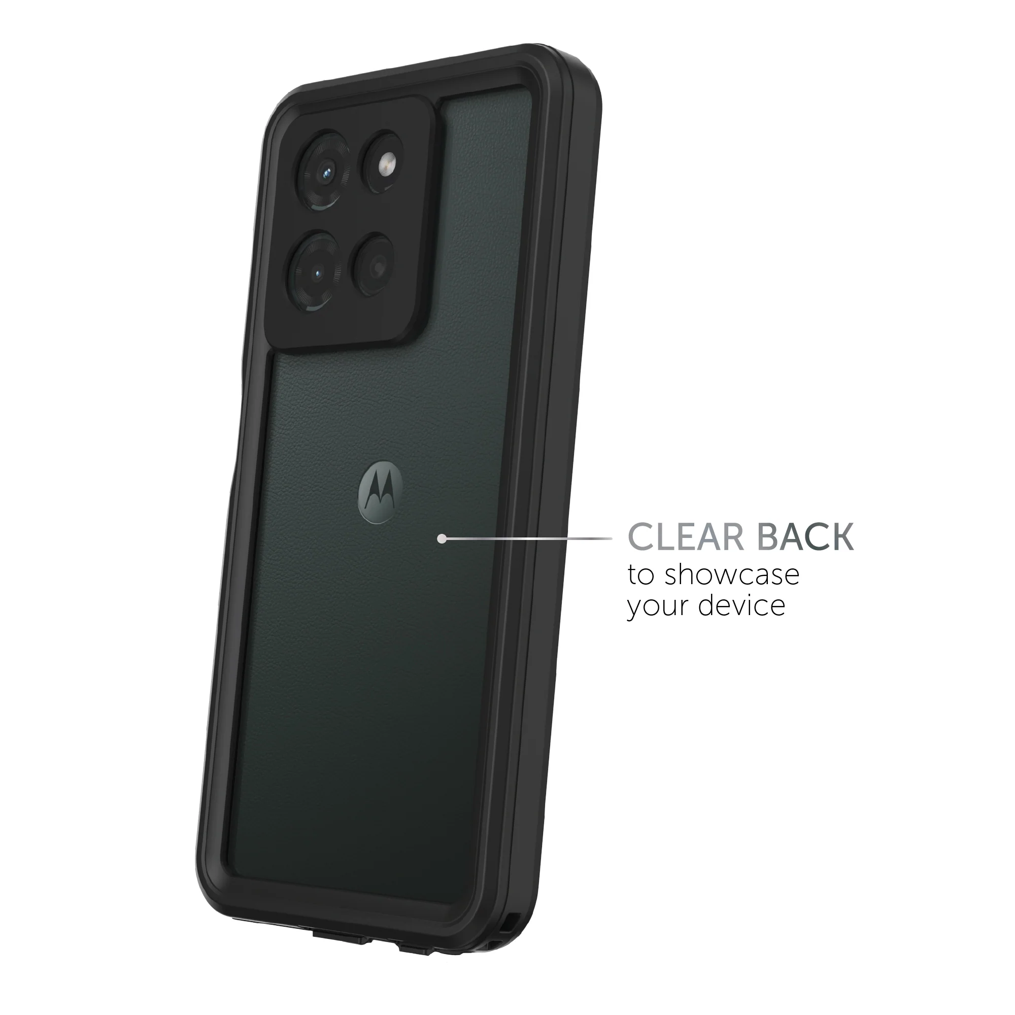 Body Glove Tidal Waterproof Phone Case for Motorola moto g (2025) - Black/Clear - Image 4