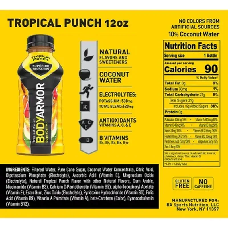 BODYARMOR Sports Drink Variety Pack 12 Fl. Oz., 24 Pk. - Image 2