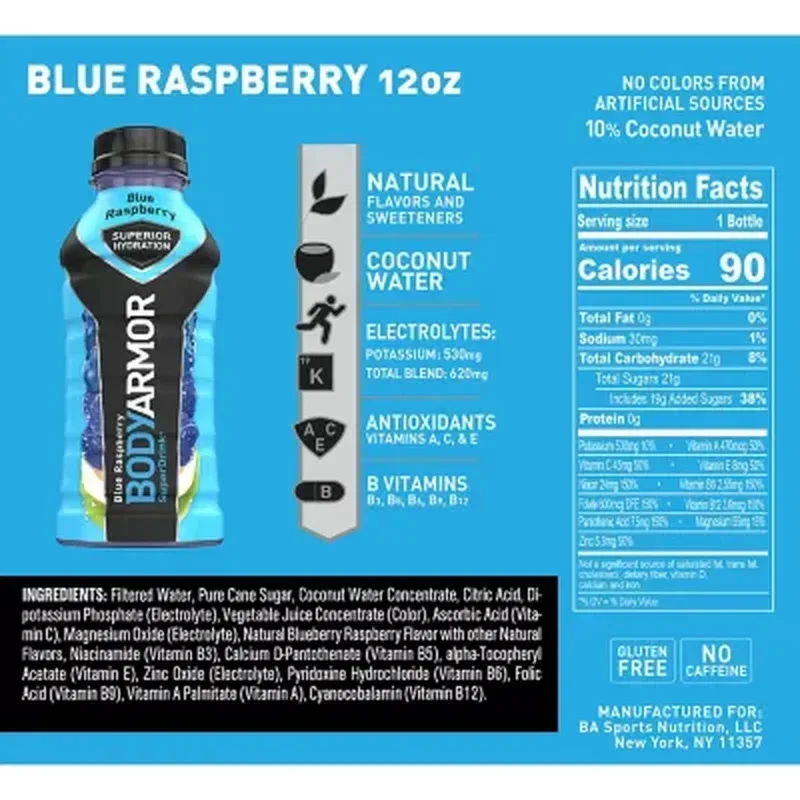 BODYARMOR Sports Drink Variety Pack 12 Fl. Oz., 24 Pk. - Image 3