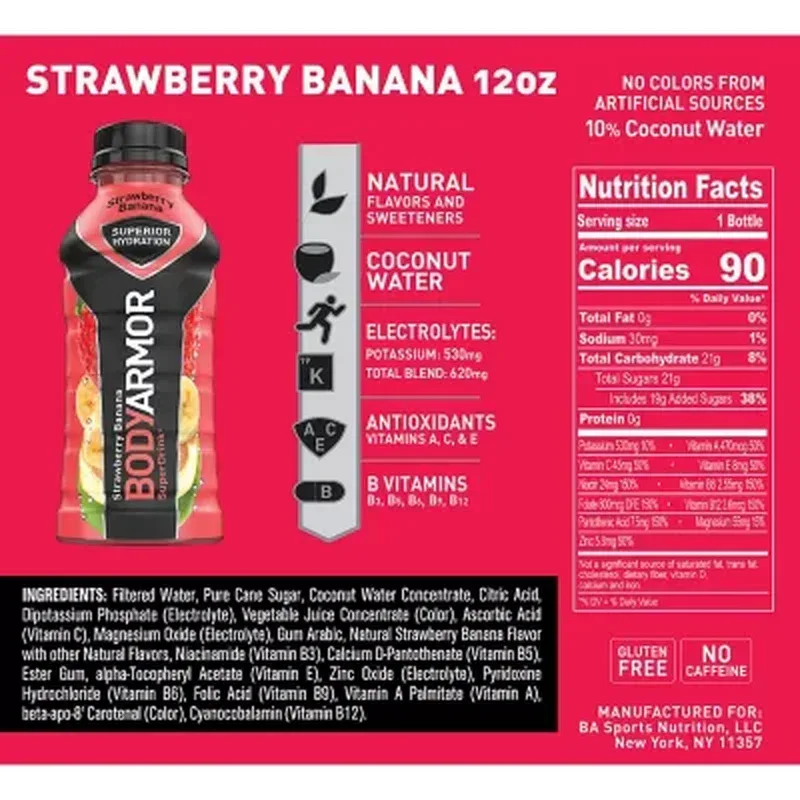 BODYARMOR Sports Drink Variety Pack 12 Fl. Oz., 24 Pk. - Image 5