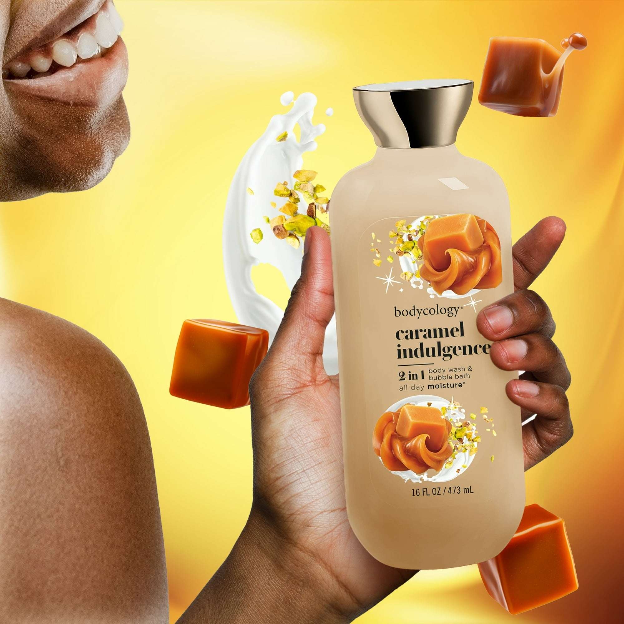 Bodycology 2-in-1 Body Wash & Bubble Bath, Caramel Indulgence, 16 fl oz - Image 7