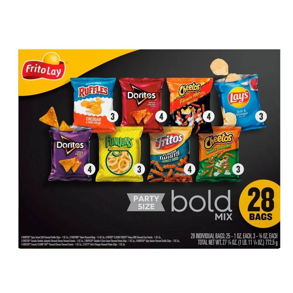 Bold Mix Variety Pack Snack Chips, 28 Count Multipack - Image 3