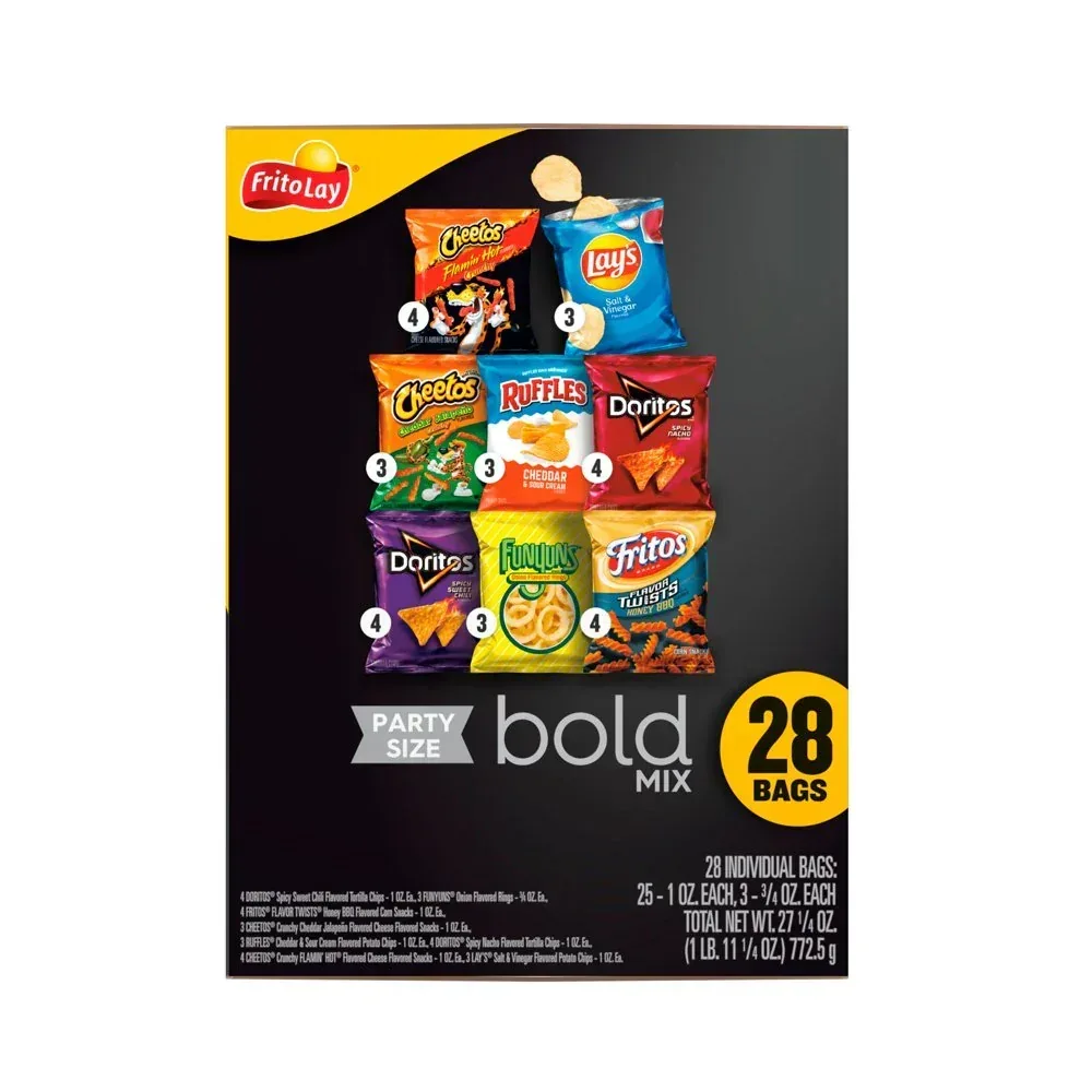 Bold Mix Variety Pack Snack Chips, 28 Count Multipack - Image 5