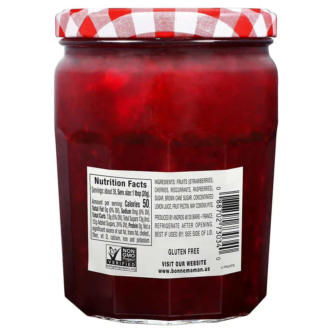 Bonne Maman Four Fruits Preserves, 26 oz. - Image 2