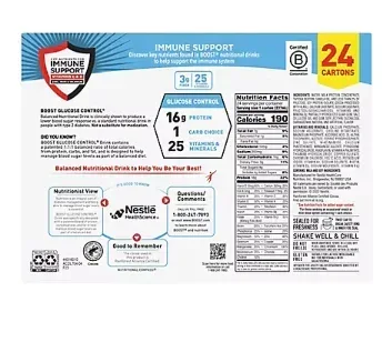 Boost Glucose Control Rich Chocolate Nutritional Shake, 24 ct./8 fl. oz. - Image 3