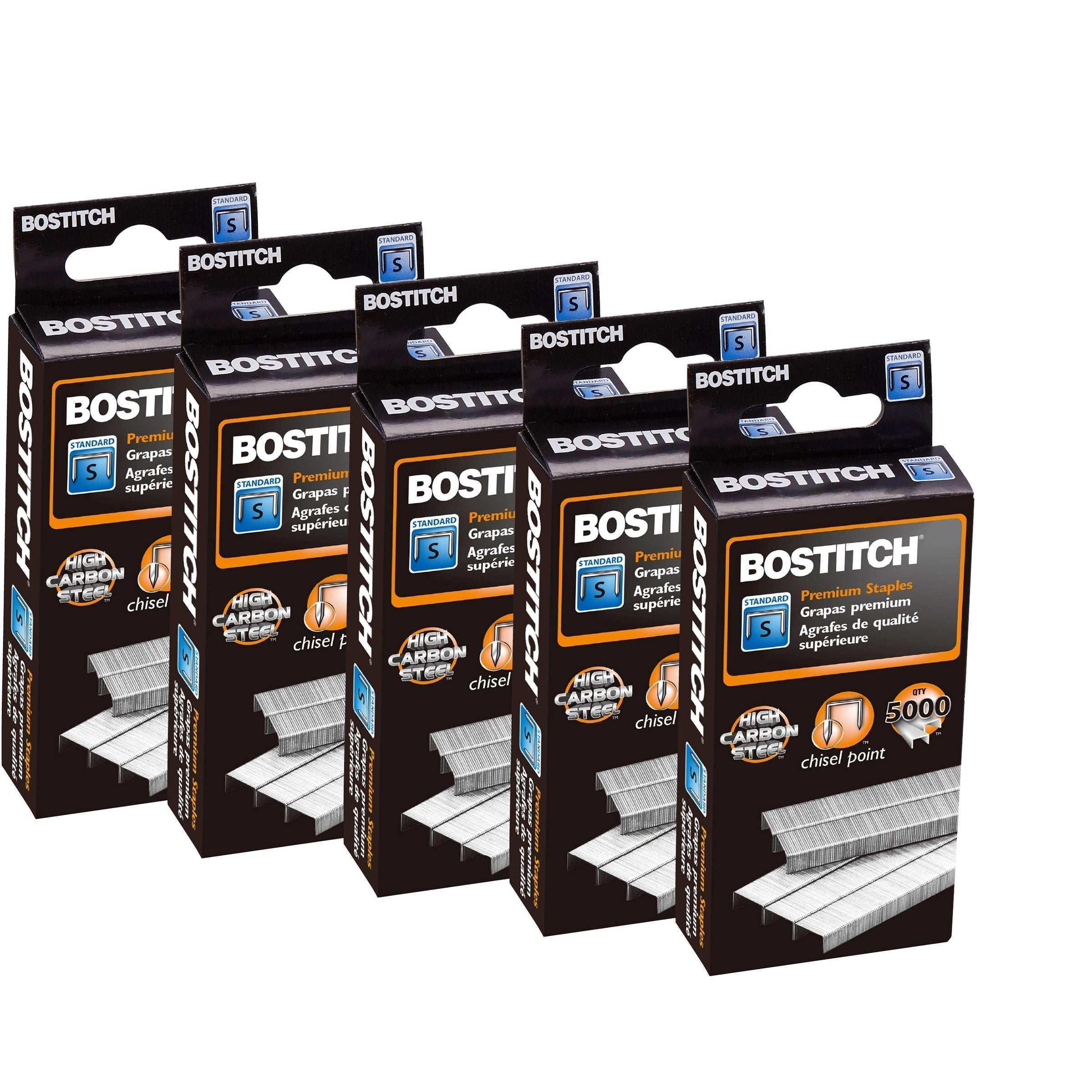 Bostitch 1/4" Premium Staples, Standard Chisel Point, 5,000 Staples, 5-count - Image 2