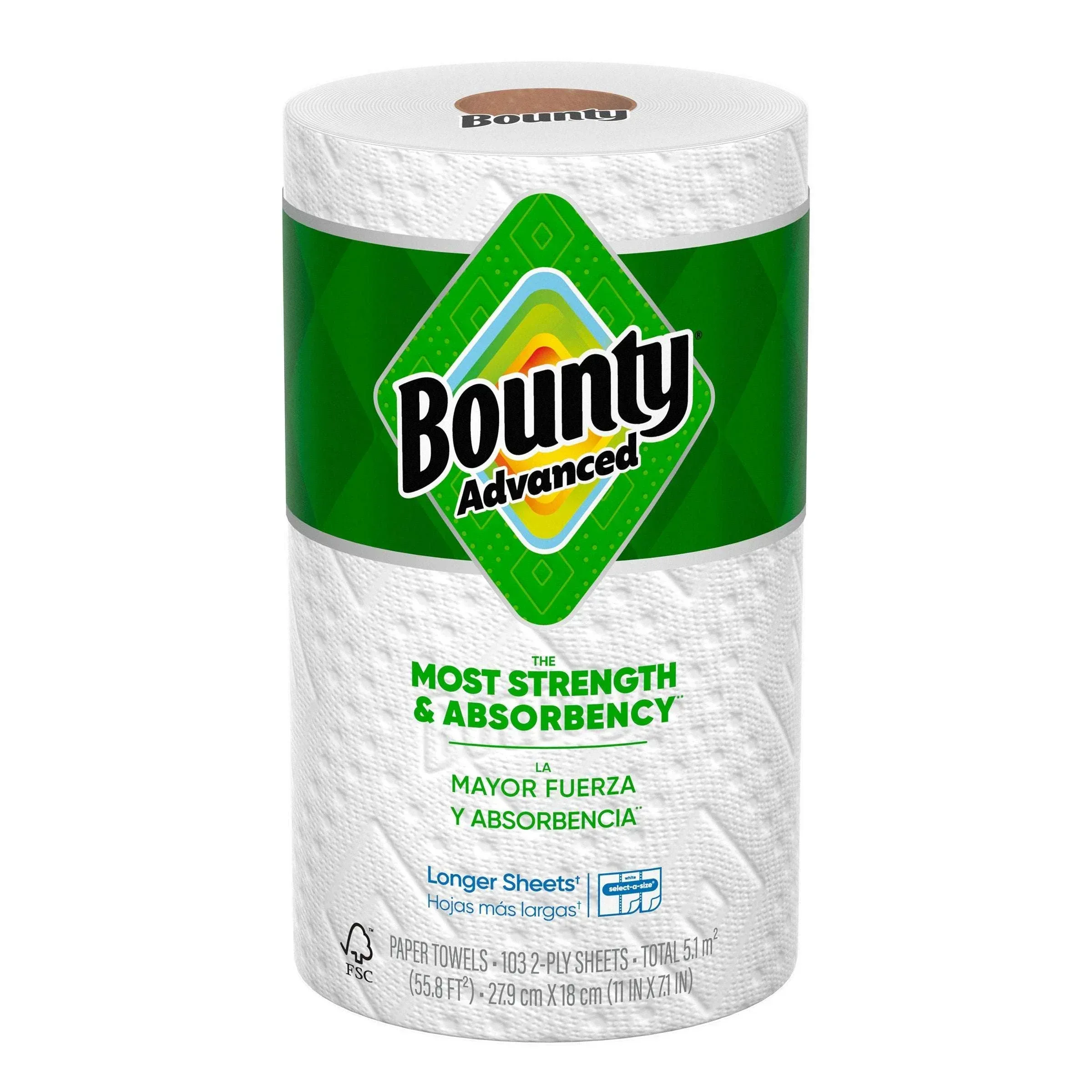 Bounty Advanced Paper Towels, 2-Ply, 103 Sheets, 12-count - Image 3