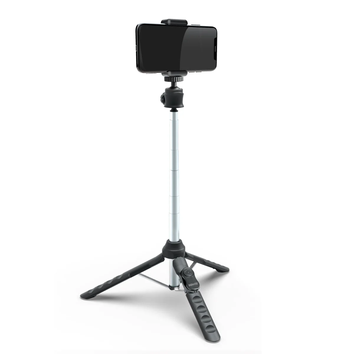 Bower Multi-Pod Max – 67" Extendable Tripod with Universal Phone Holder & Wireless Remote