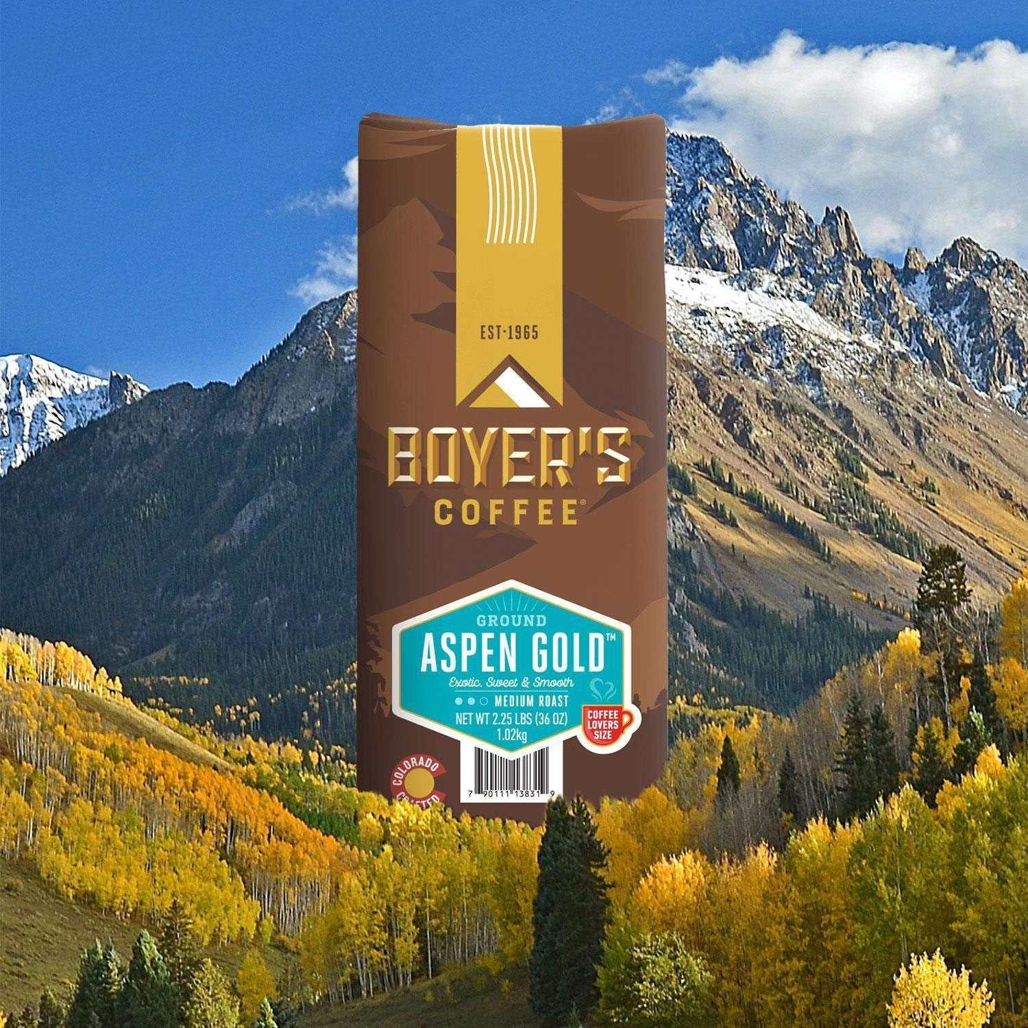 Boyer's Coffee Aspen Gold Medium Roast Ground Coffee, 36 oz. - Image 6